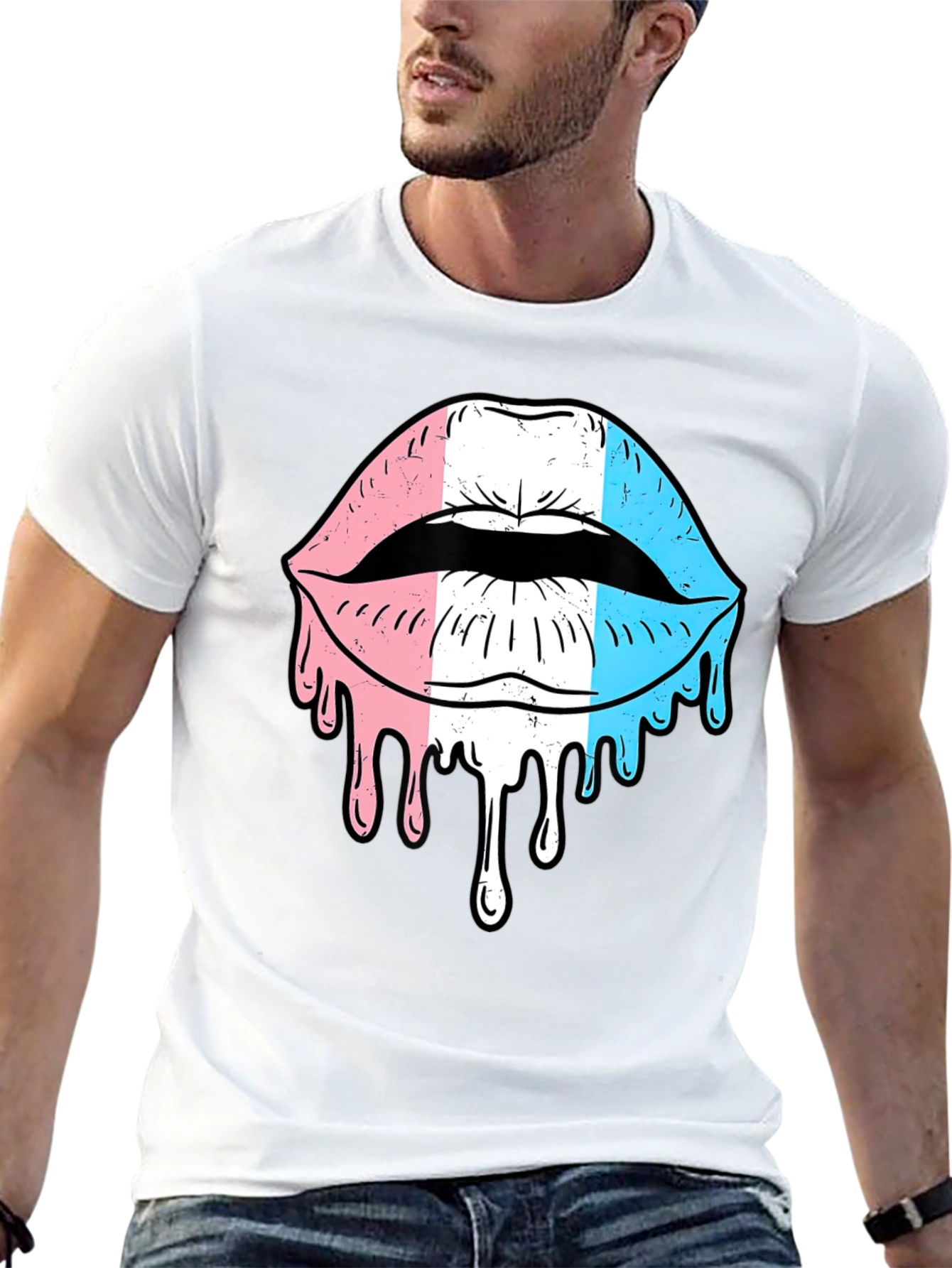 Trans Pride Lips Graphic T-Shirt