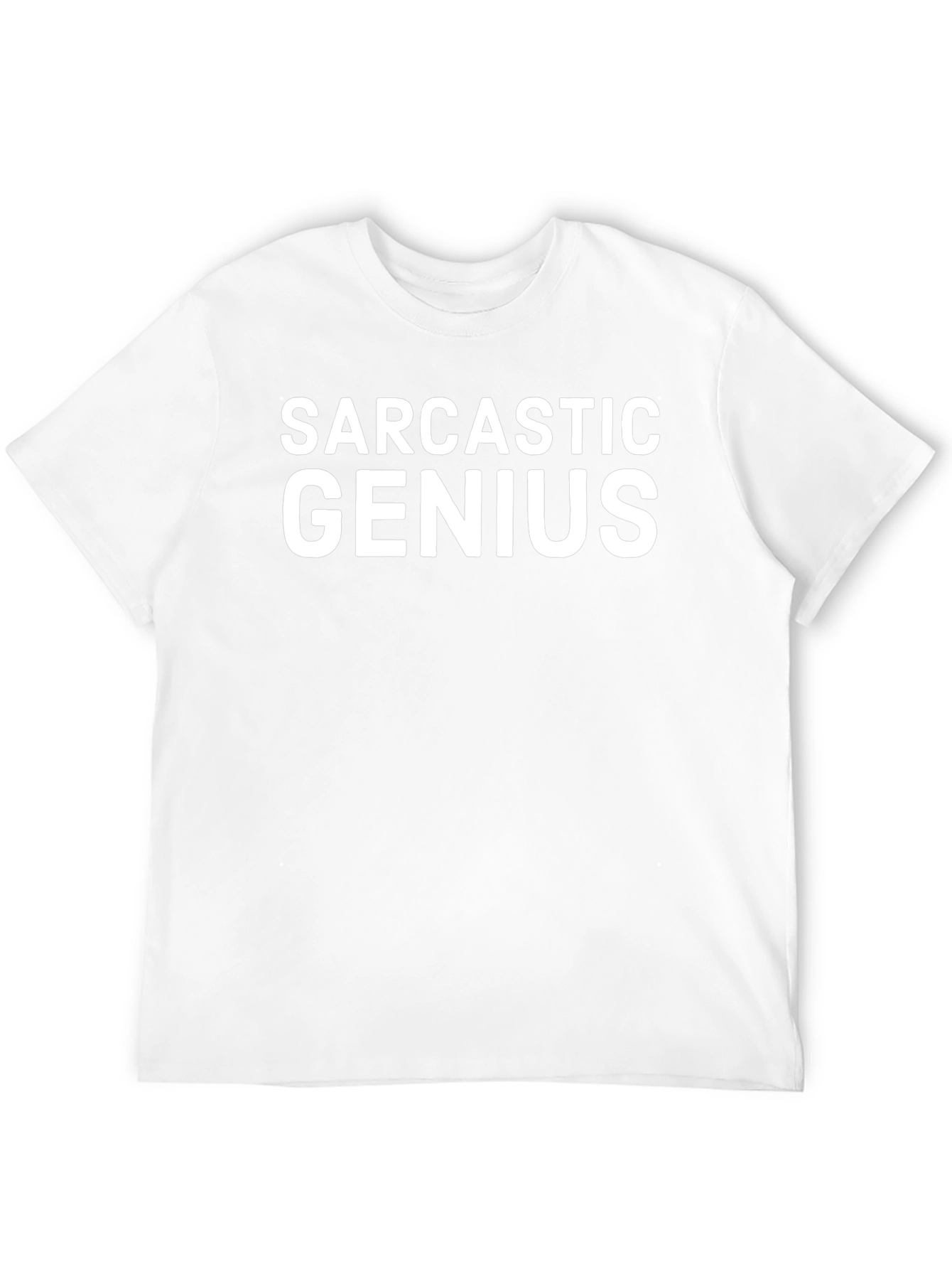 Sarcastic Genius Graphic Tee - Black Cotton T-Shirt