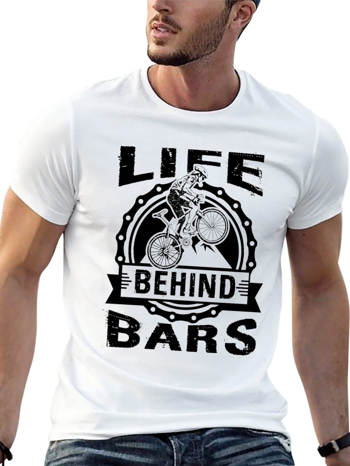 Life Behind Bars Cycling T-Shirt - Black