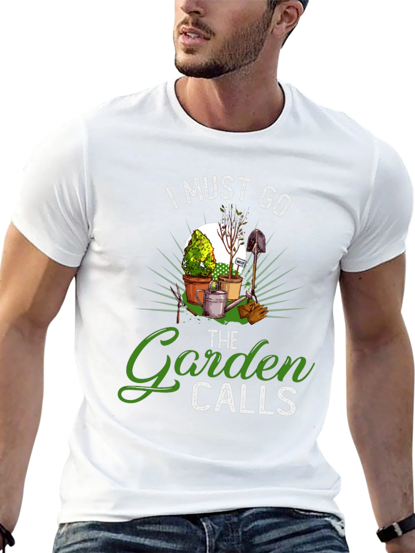 Gardening T-Shirt: I Must Go The Garden Calls
