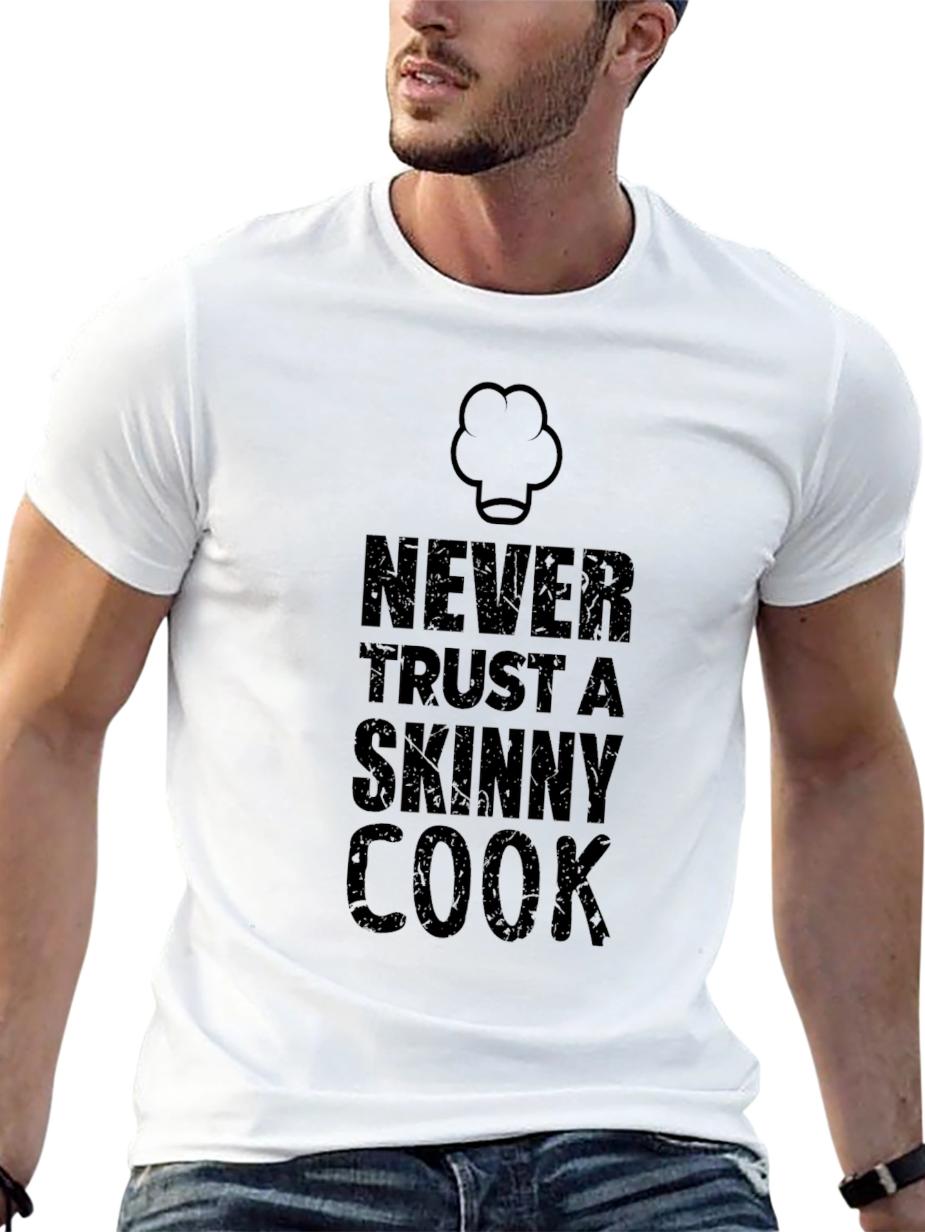 Never Trust a Skinny Cook Graphic Tee