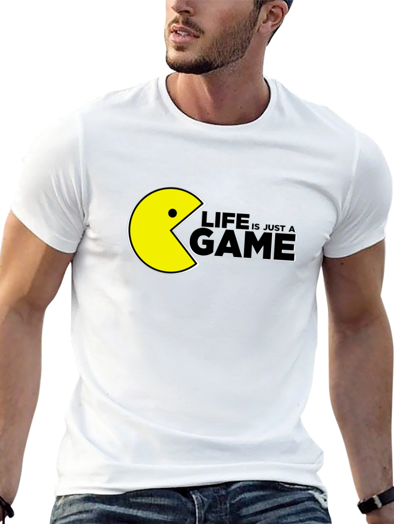 Life is Just a Game Pac-Man Style Graphic Tee