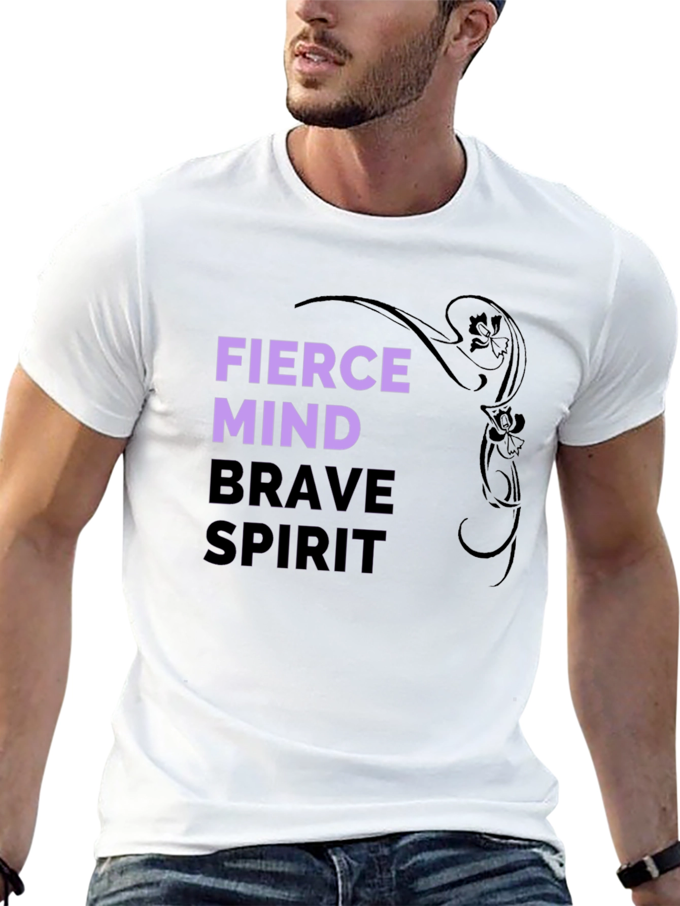 Fierce Mind Brave Spirit Graphic T-Shirt