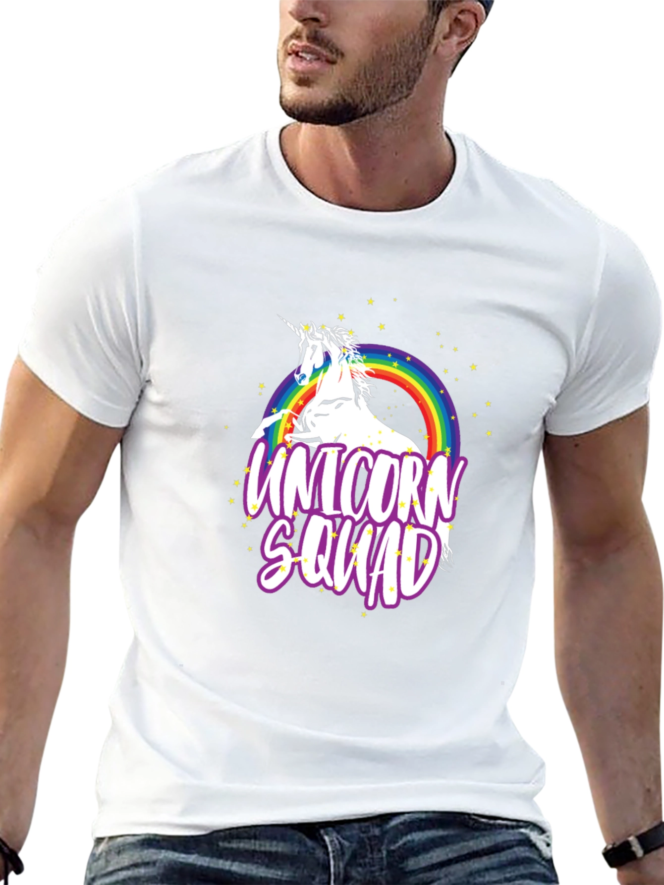 Unicorn Squad Black Graphic T-Shirt