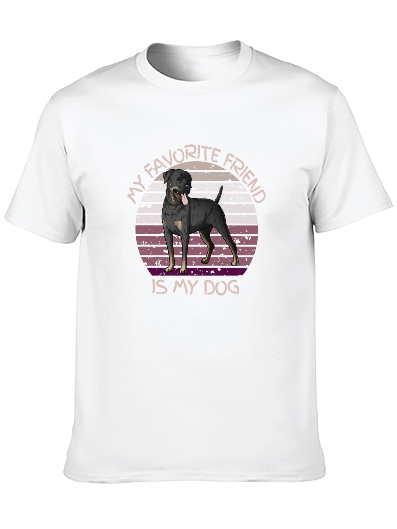 My Favorite Friend Dog Graphic T-Shirt