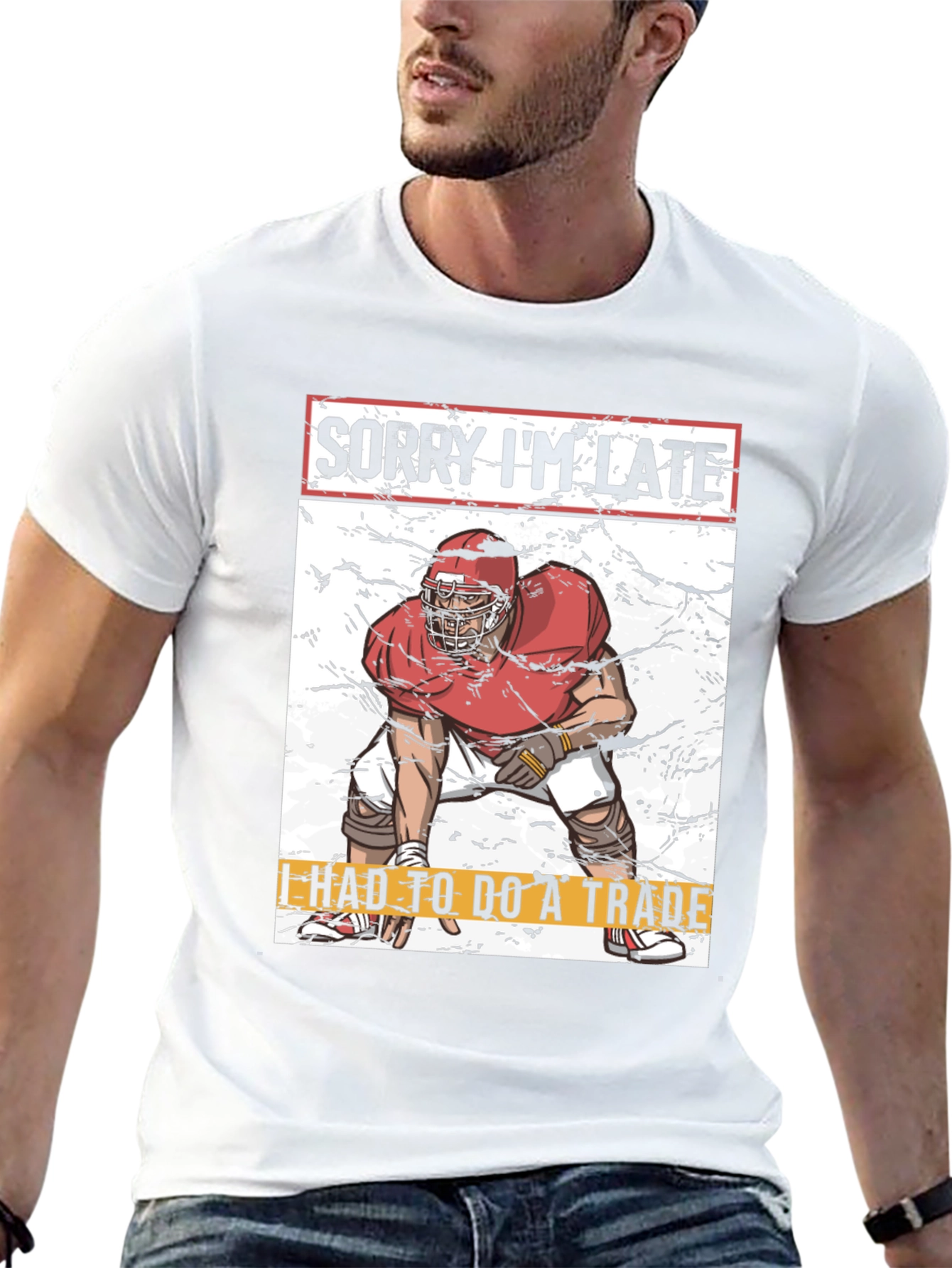 Sorry Im Late Football Trade T-Shirt