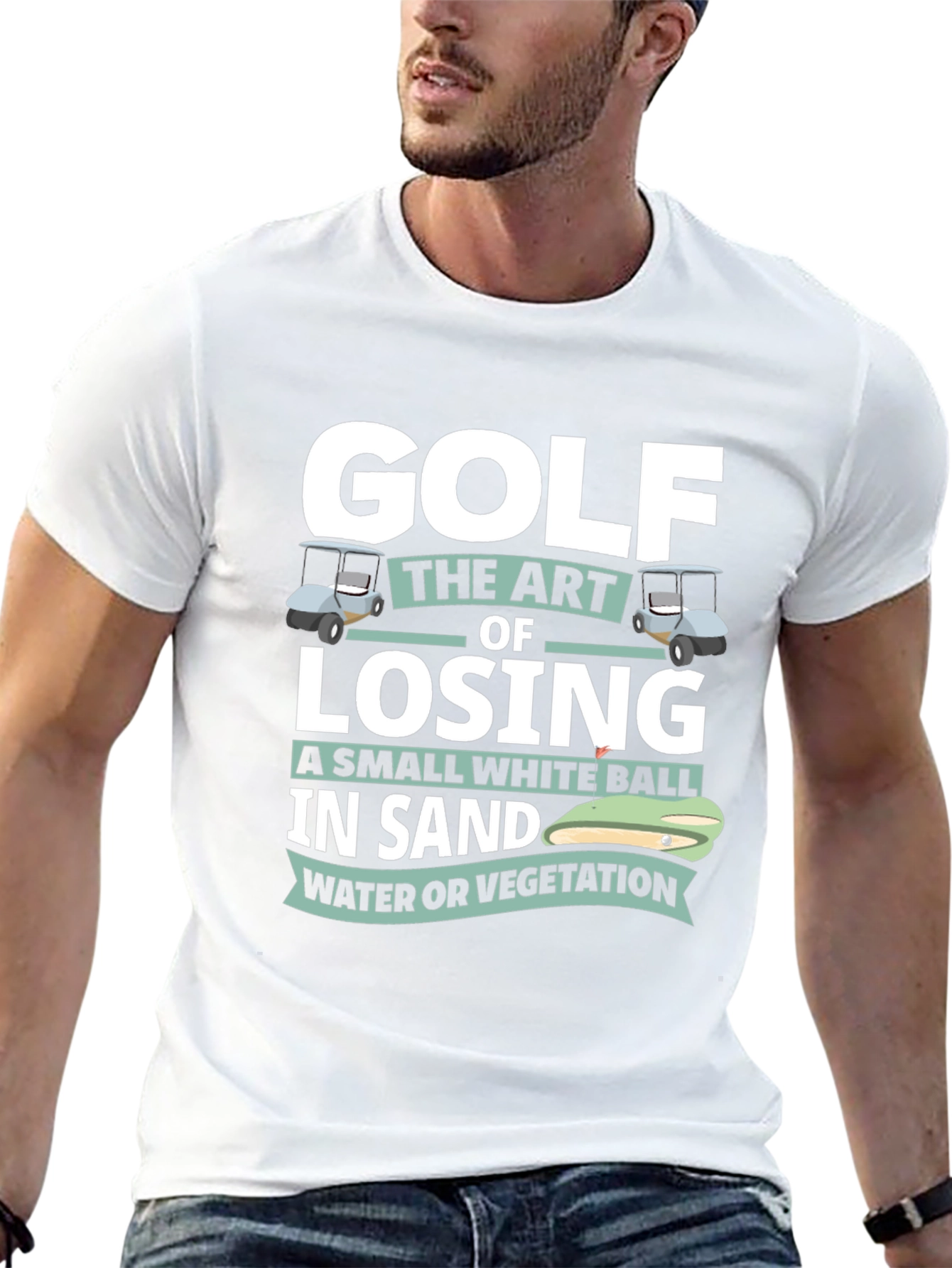 Golf Losing Small White Ball T-Shirt