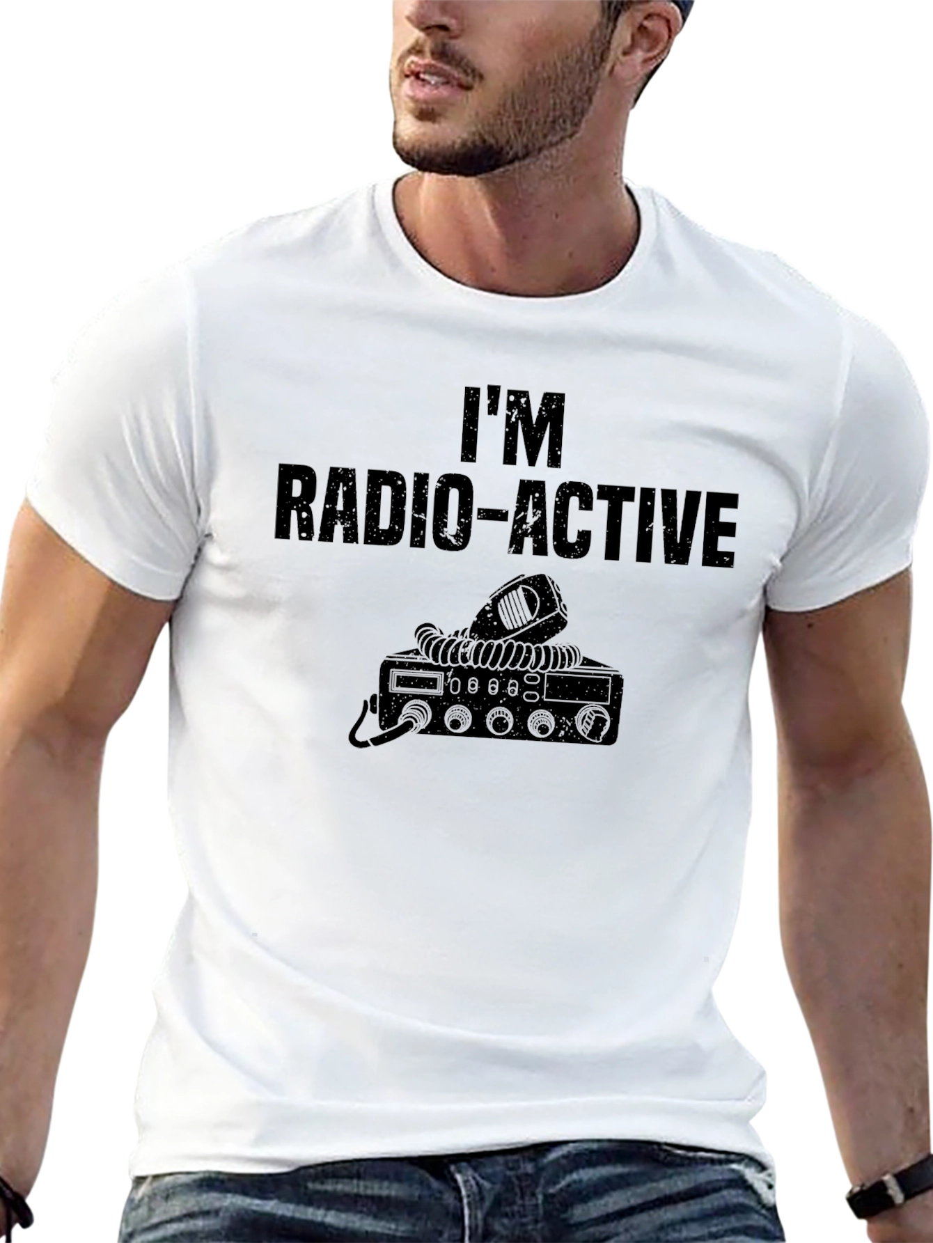 Im Radio-Active T-Shirt - Mens CB Radio Graphic Tee