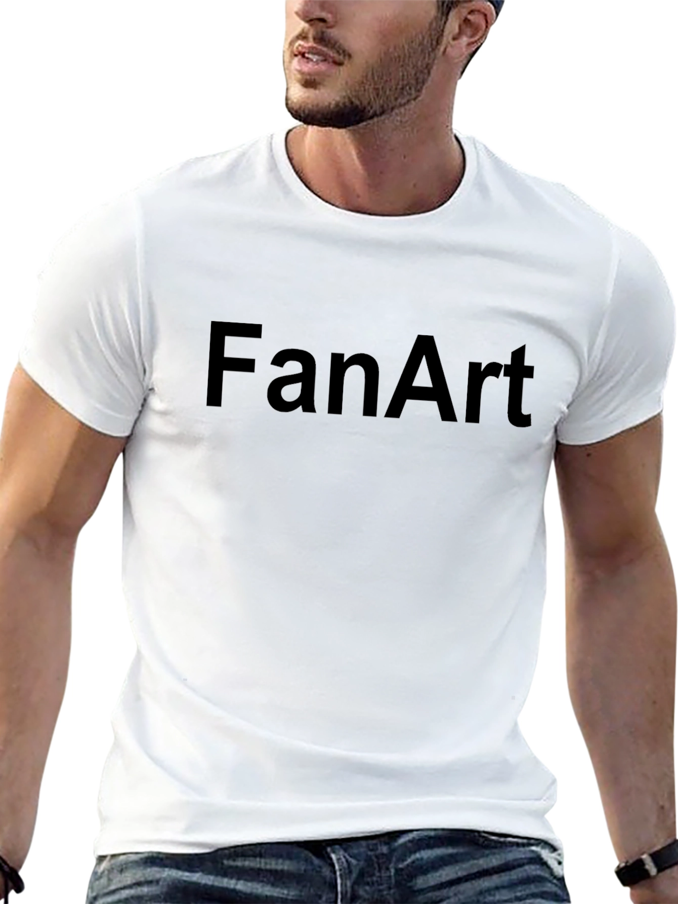 FanArt Black T-Shirt Stylish & Comfortable