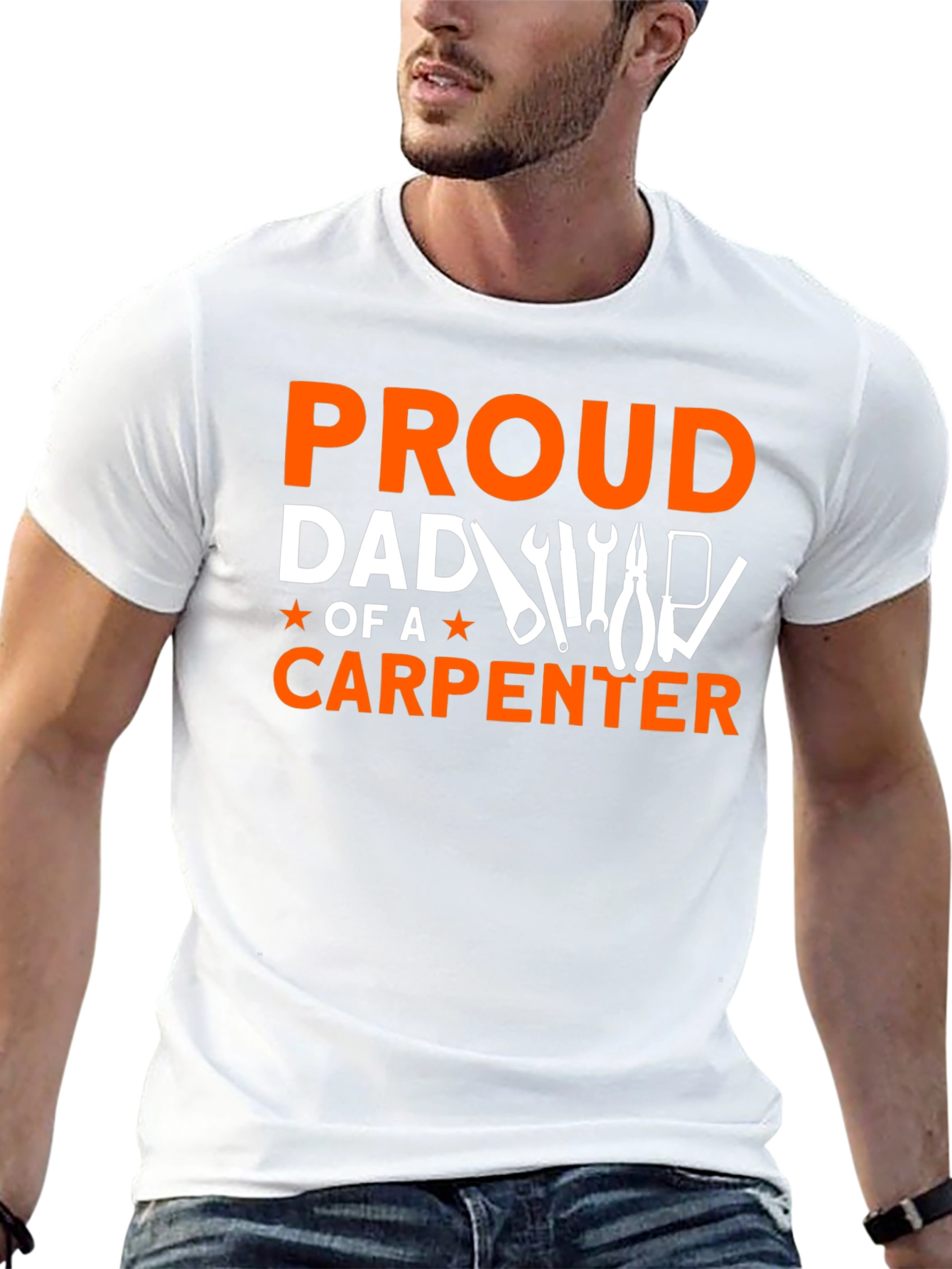 Proud Dad of a Carpenter Graphic T-Shirt