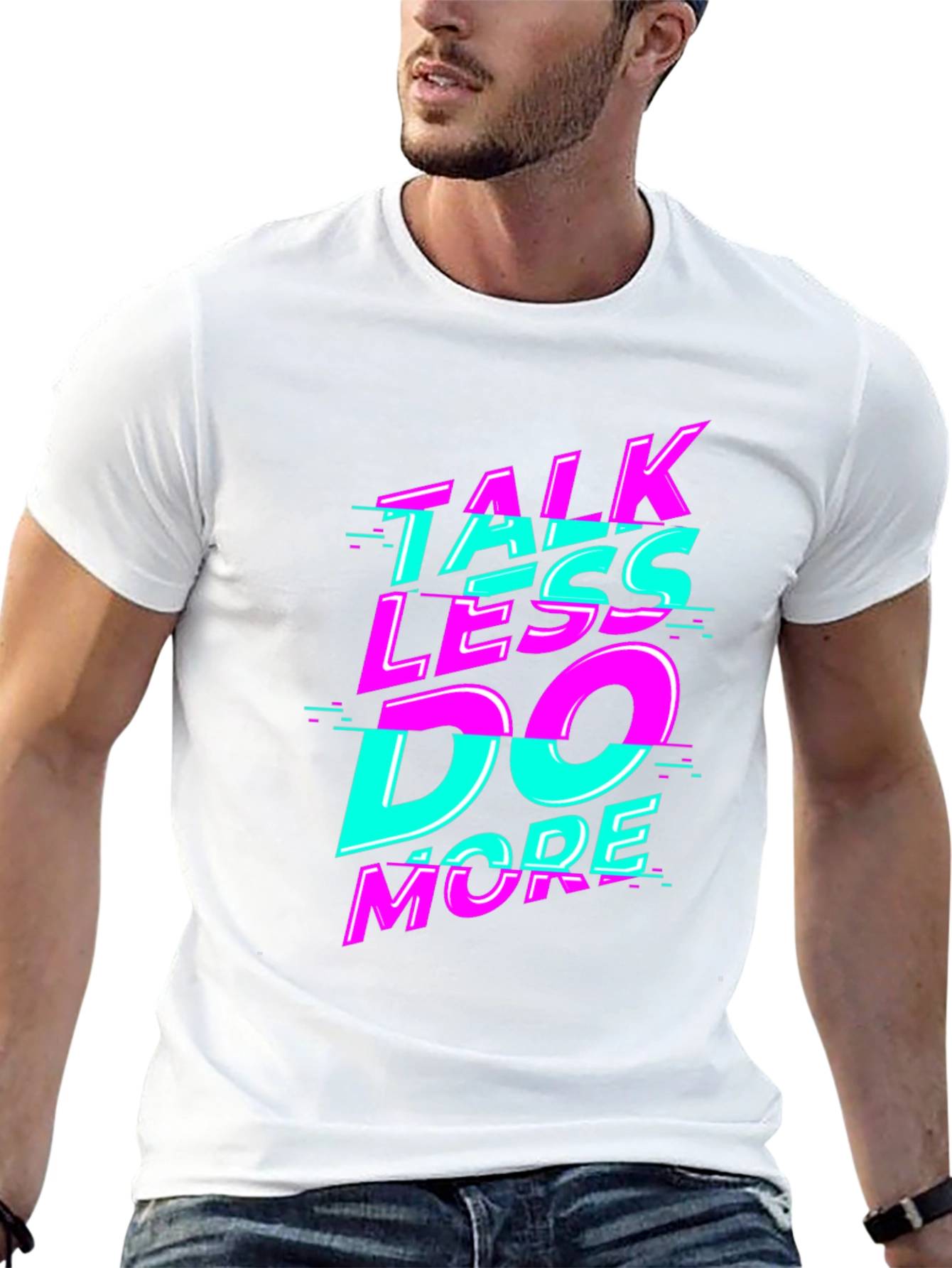 Talk Less Do More Graphic Tee - Black