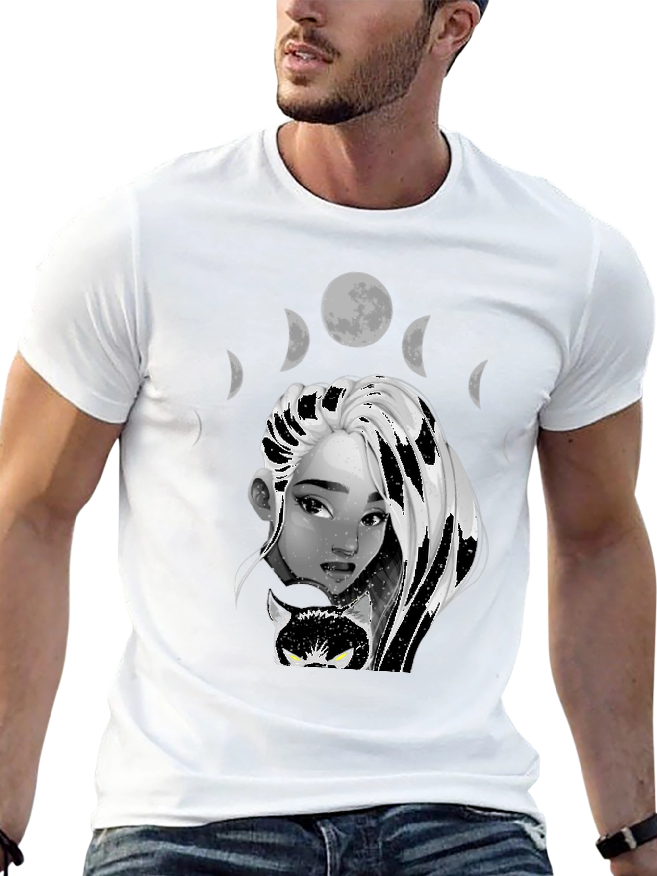 Mystic Moon Phase Graphic Tee