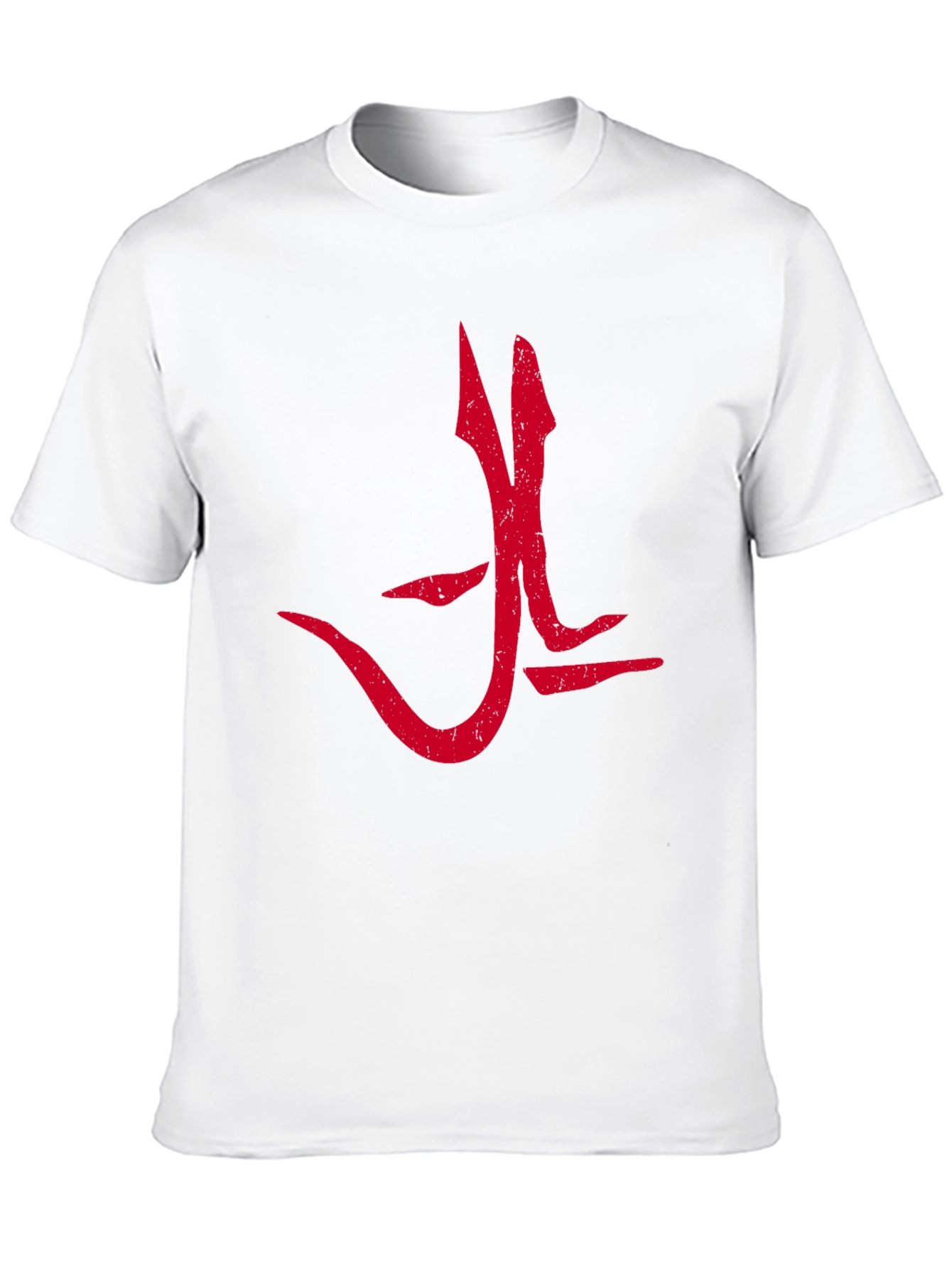 Red Graphic Tee - Bold Symbol Design