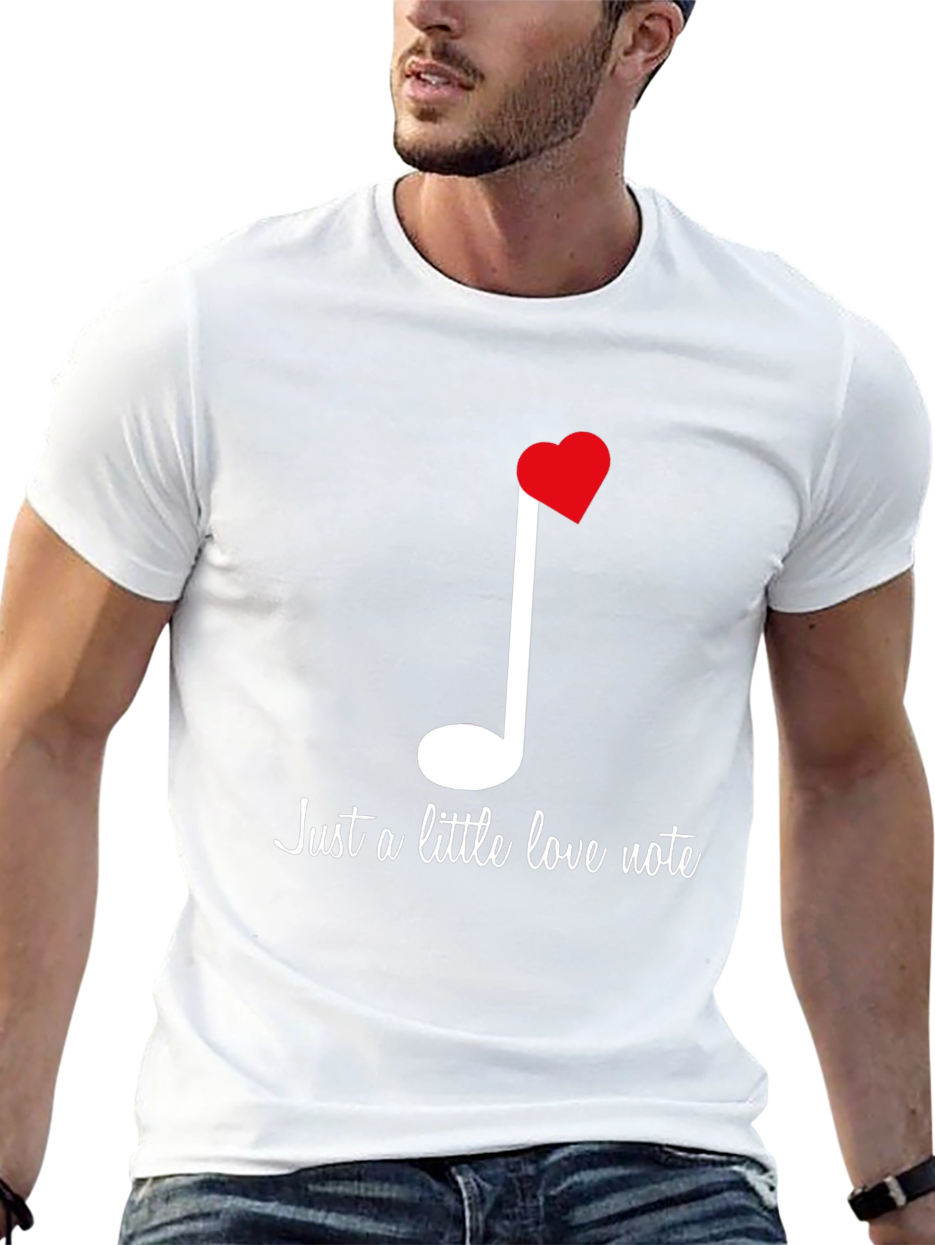 Love Note T-Shirt: Musical Heart Tee