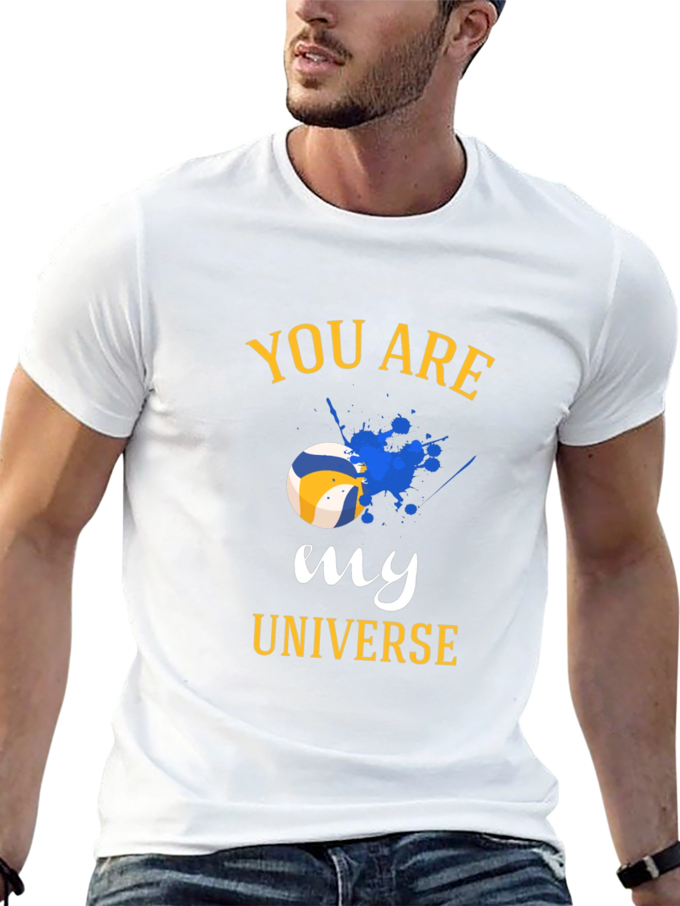Volleyball Universe Graphic Tee