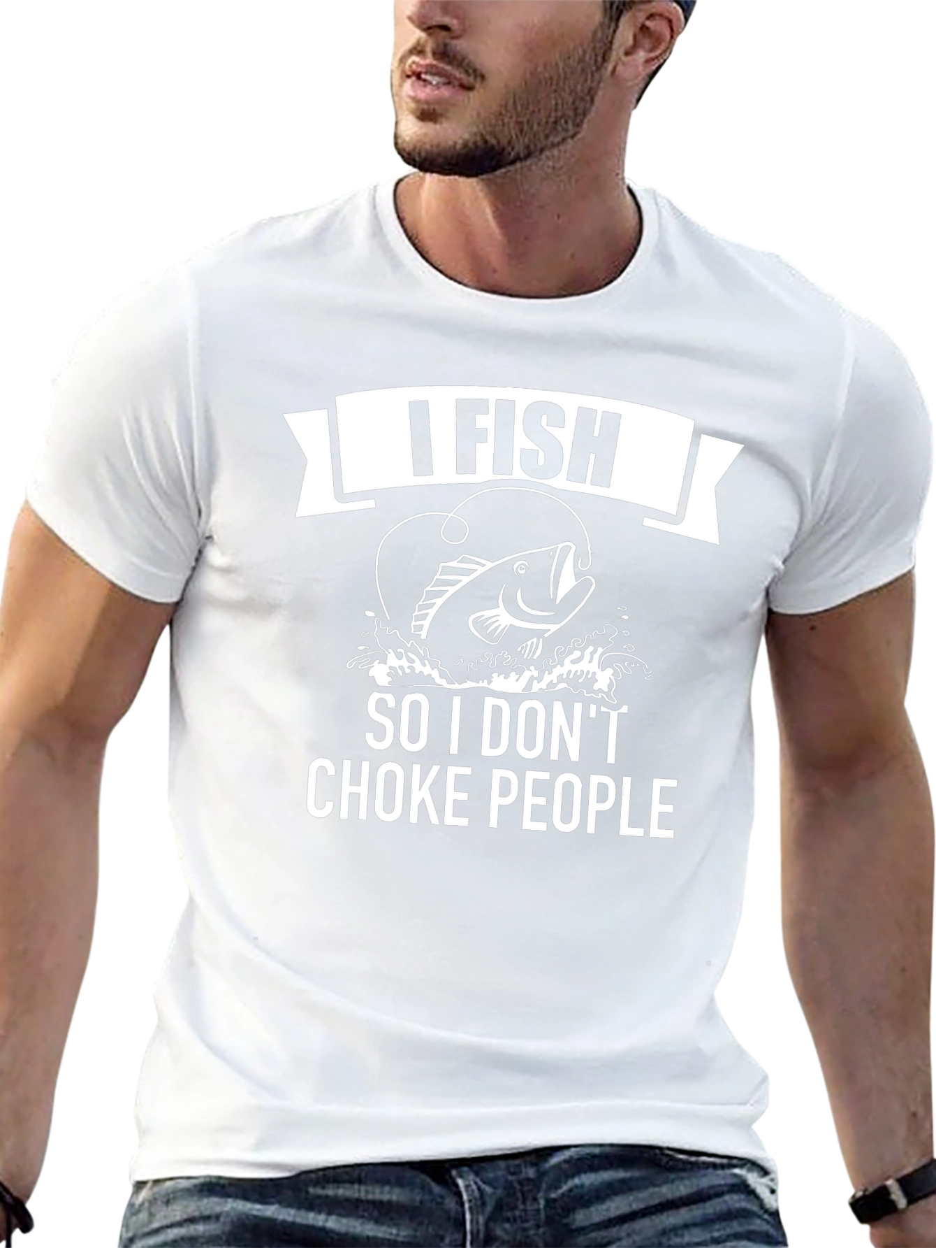 I Fish So I Dont Choke People Mens T-Shirt