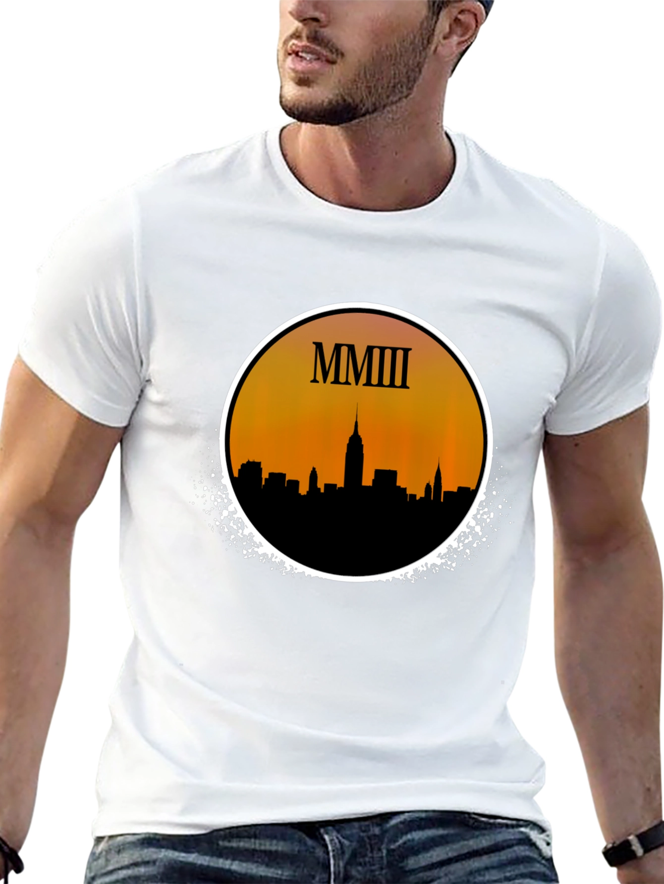 MMIII NYC Skyline Graphic T-Shirt