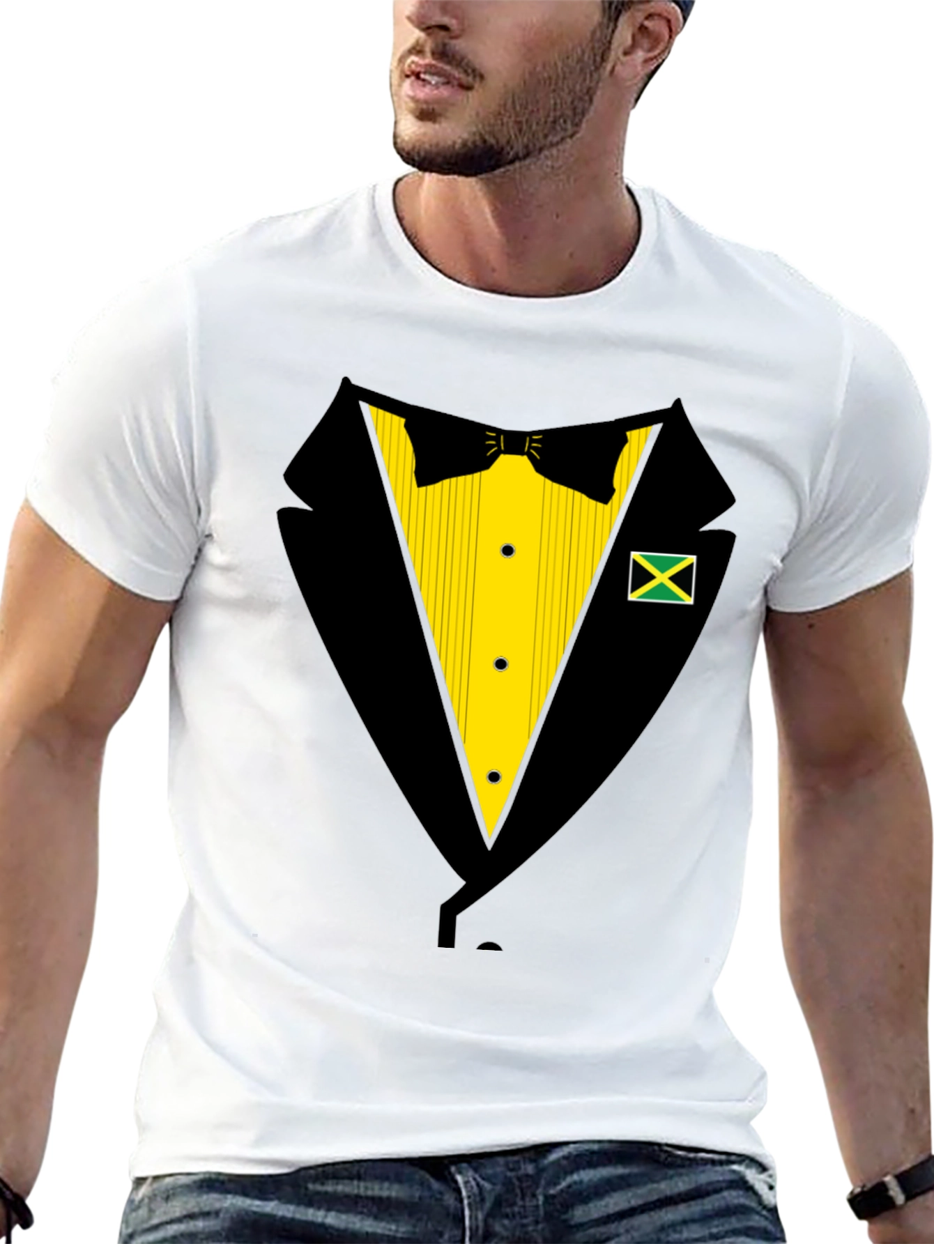 Jamaica Tuxedo T-Shirt - Fun Party Top
