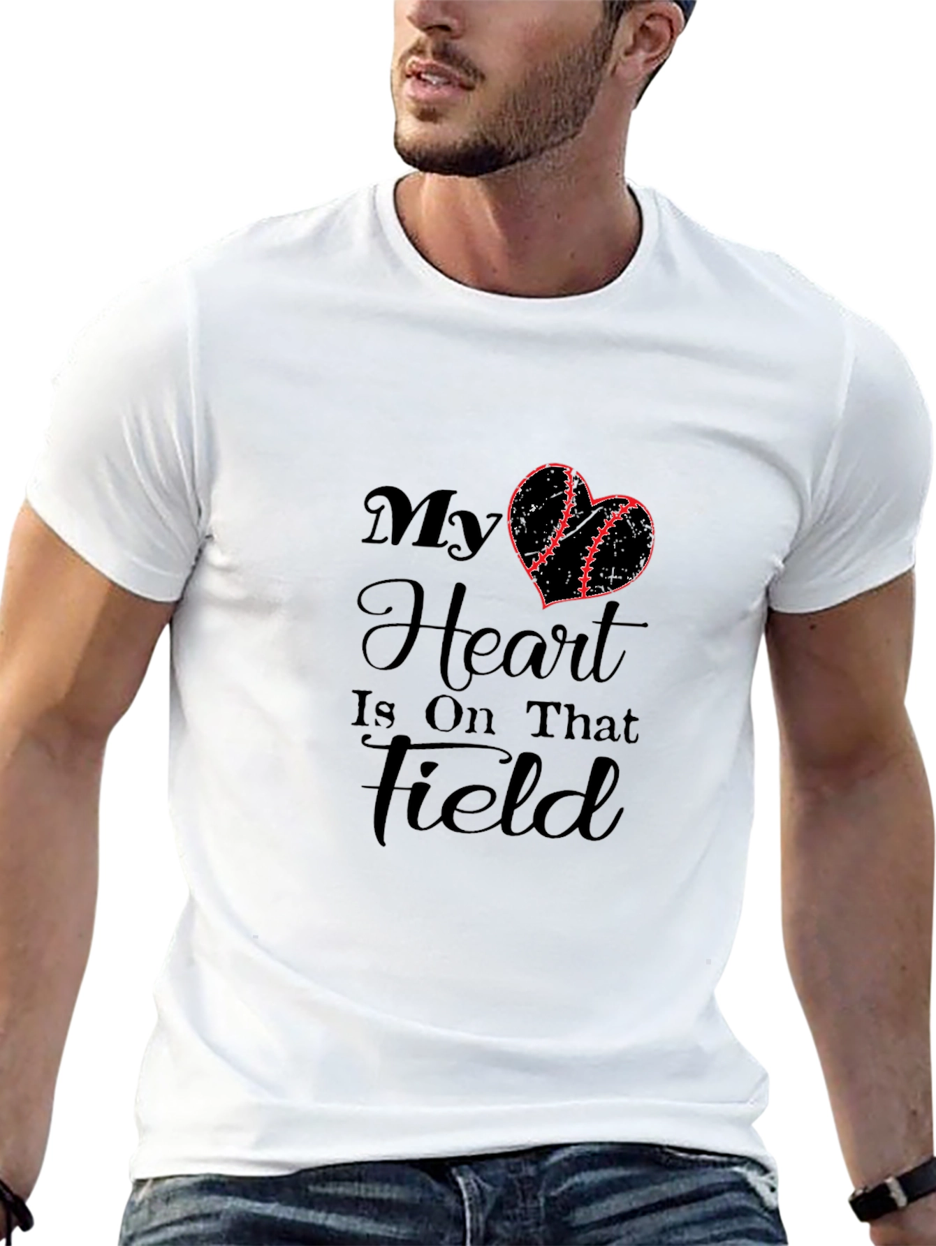 My Heart is on That Field Graphic Tee