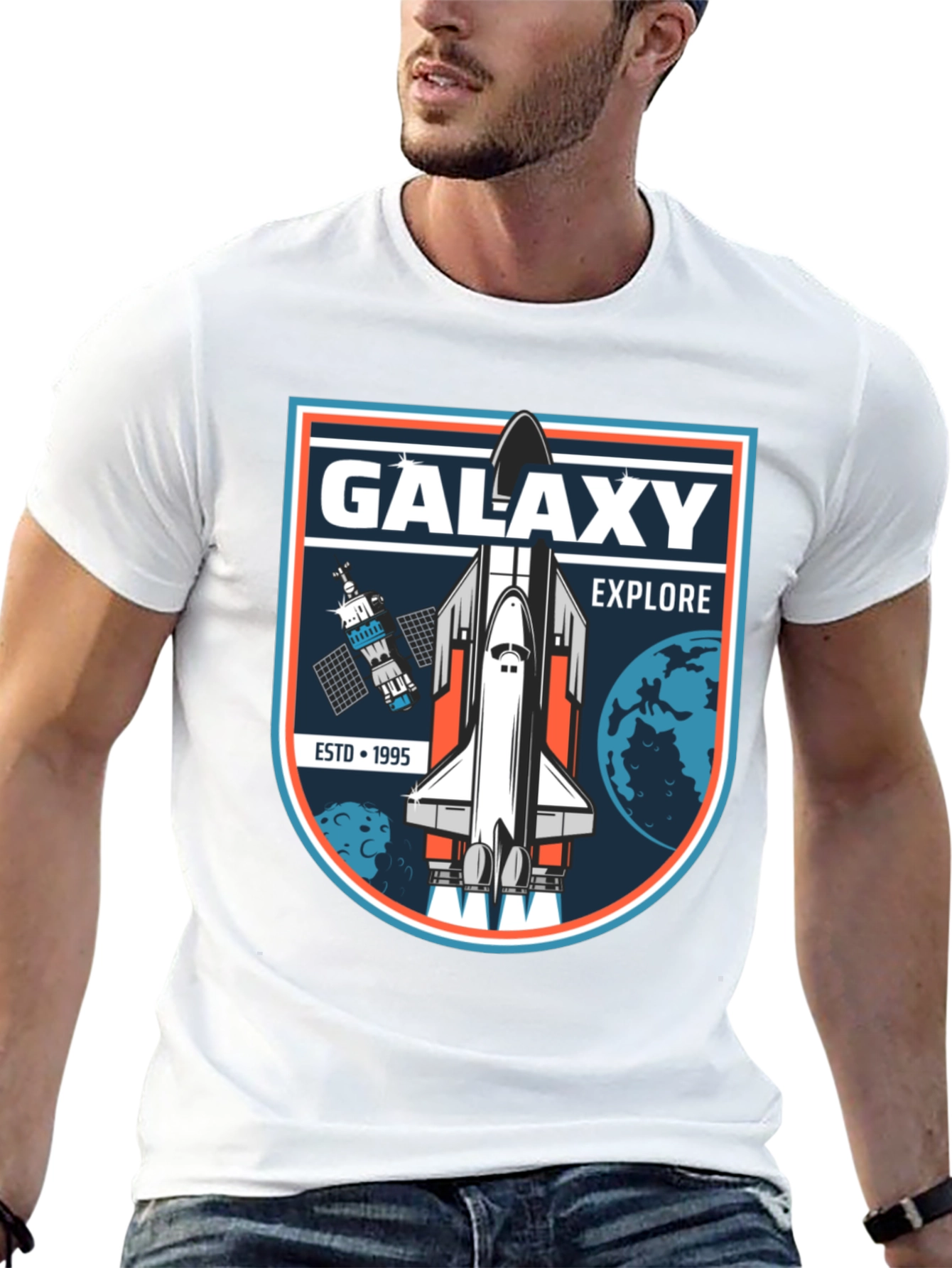 Galaxy Explore Black T-Shirt
