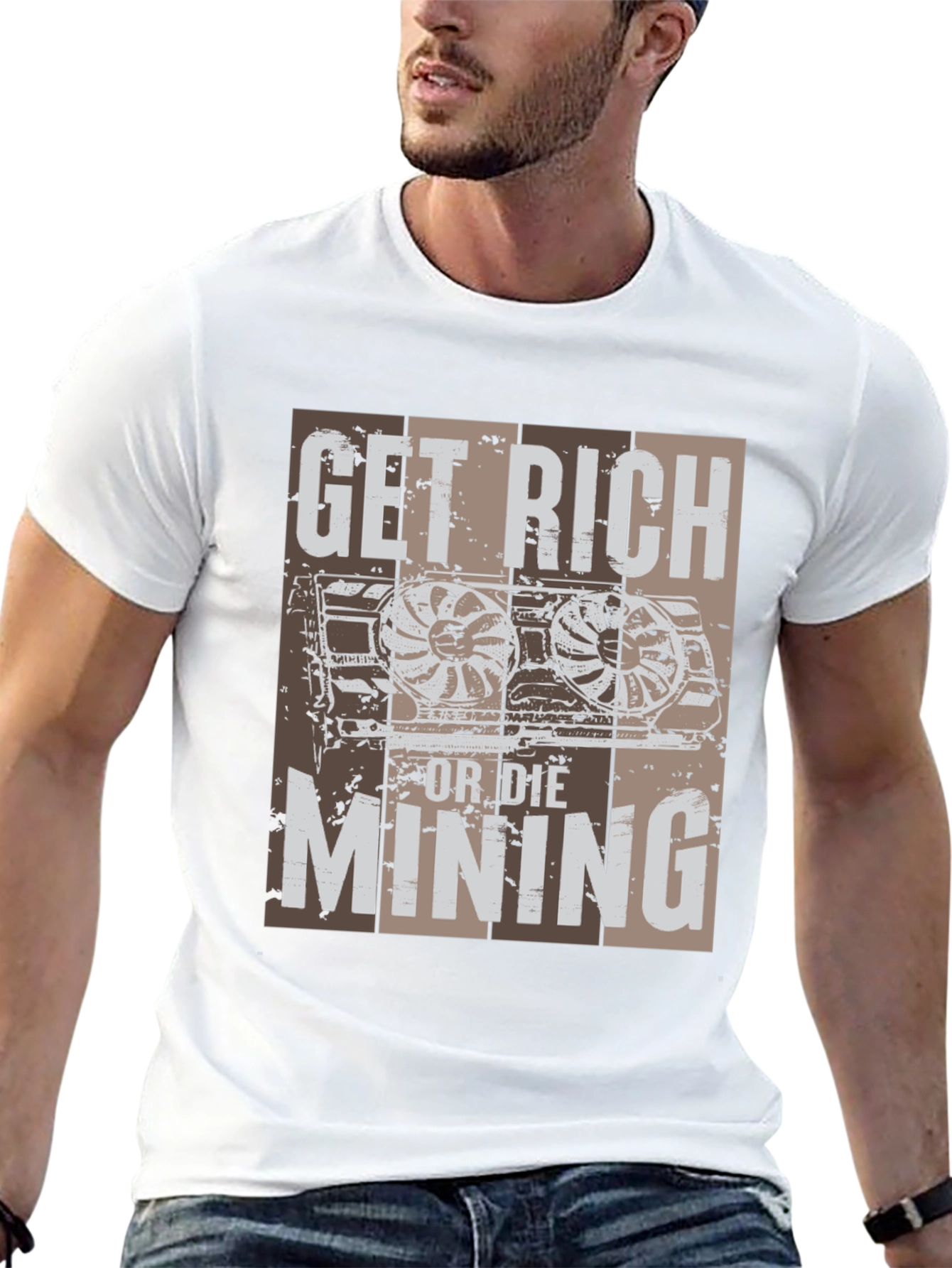 Get Rich Mining T-Shirt - Crypto Miner Tee