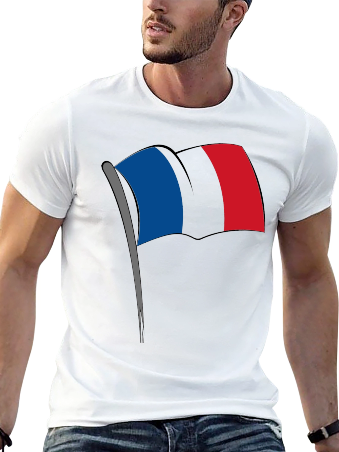 Flag Graphic Tee - Black T-Shirt