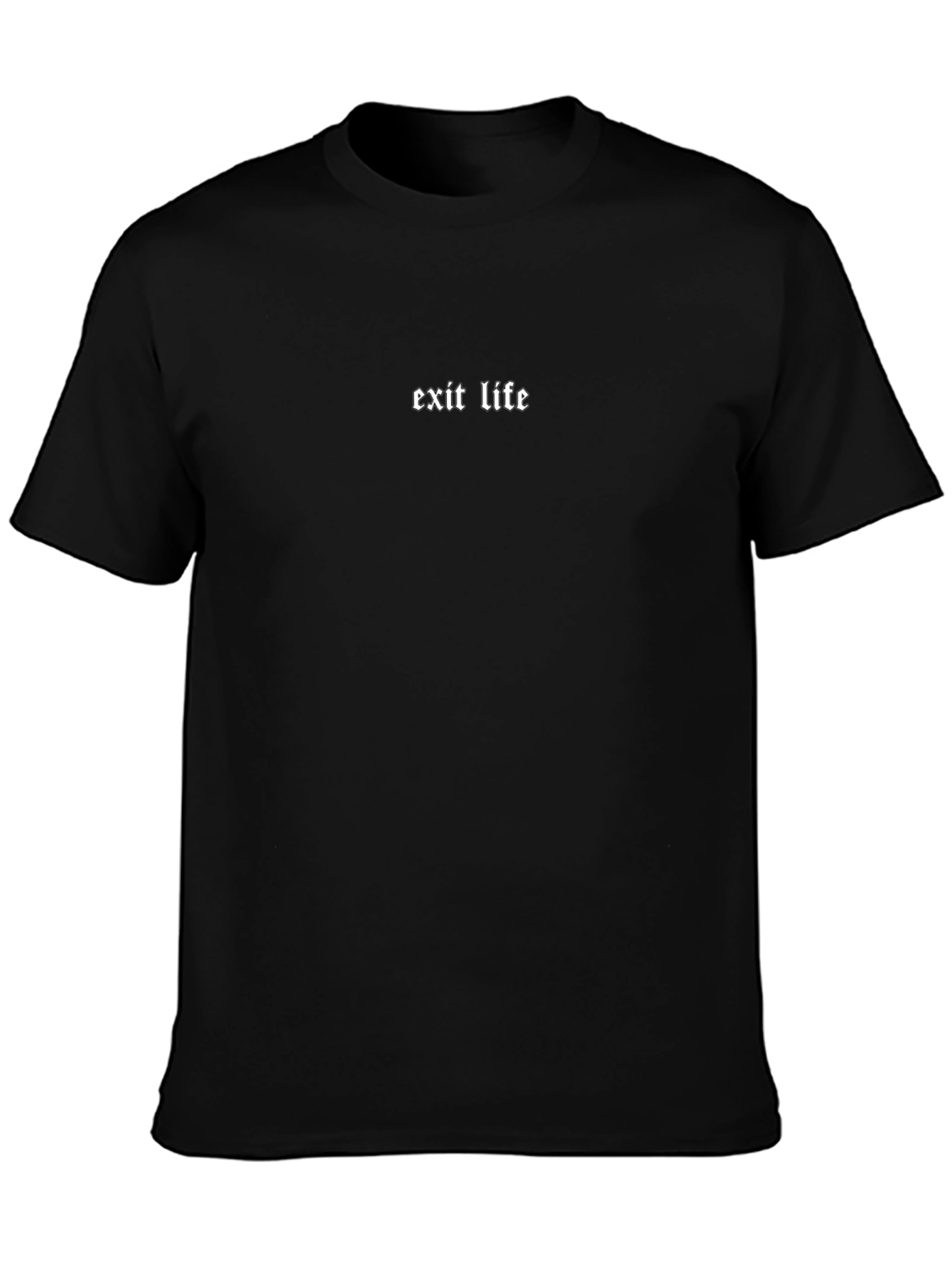 Exit Life Black Graphic Tee - Modern Streetwear