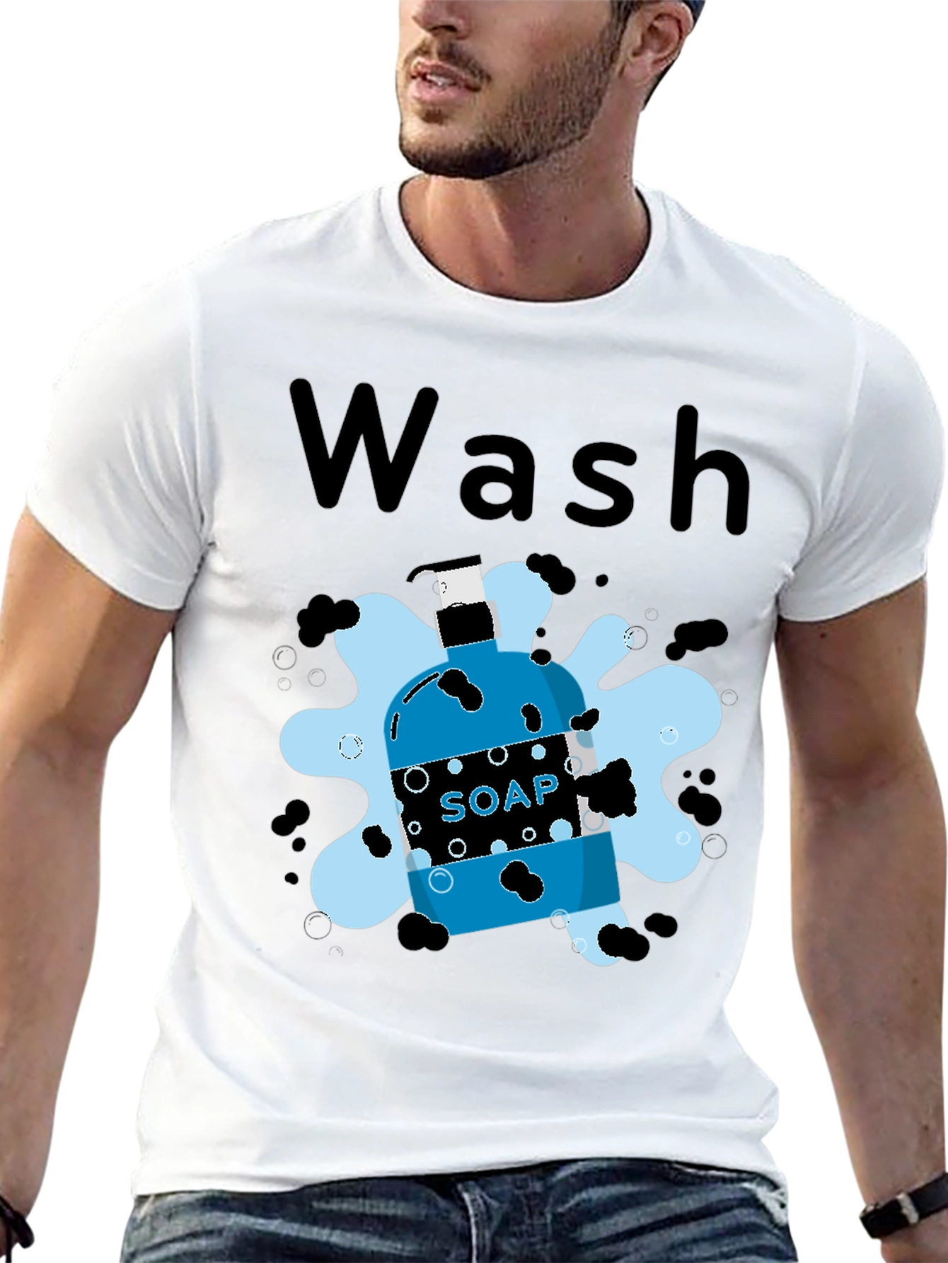 Wash Soap T-Shirt - Stay Clean & Fresh