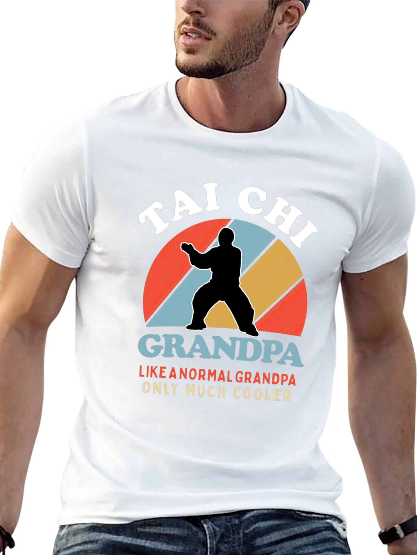 Tai Chi Grandpa T-Shirt - Cool Grandfather Gift