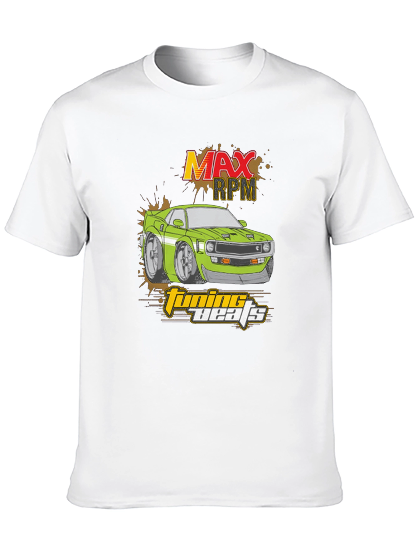 Max RPM Tuning Beats Black Graphic T-Shirt