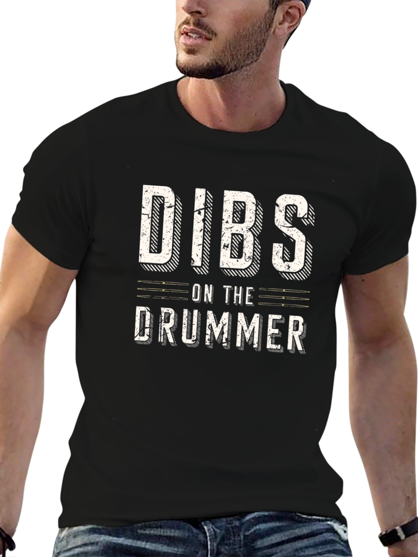 Dibs On The Drummer Graphic T-Shirt
