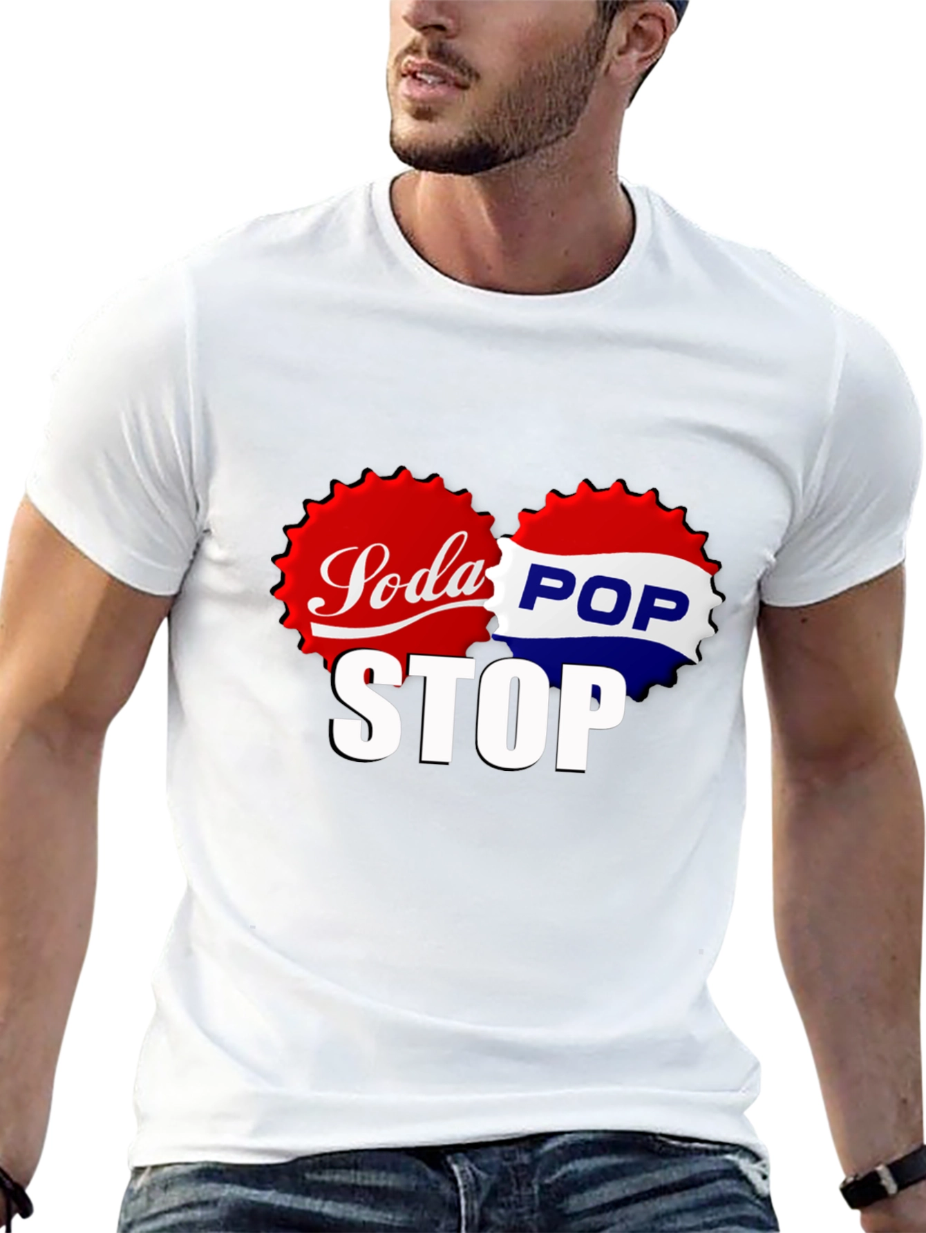 Soda Pop Stop Black T-Shirt