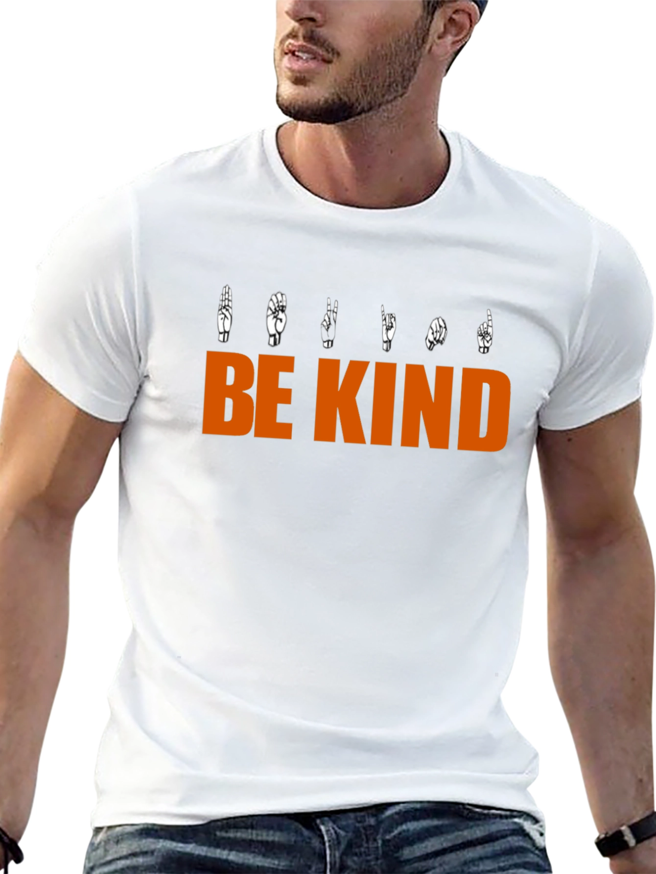 Be Kind Sign Language Graphic T-Shirt