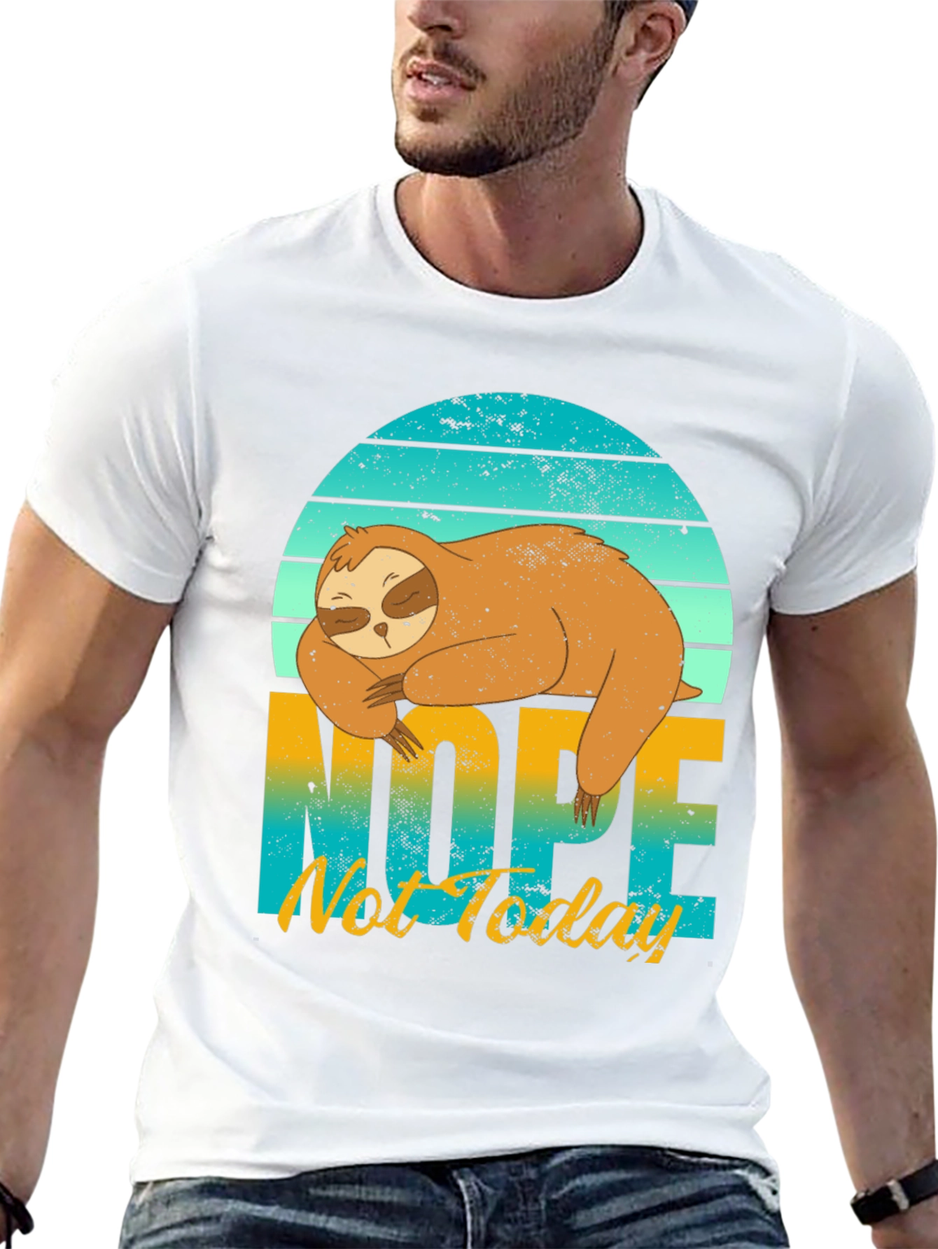 Sloth Nope Not Today Graphic Tee