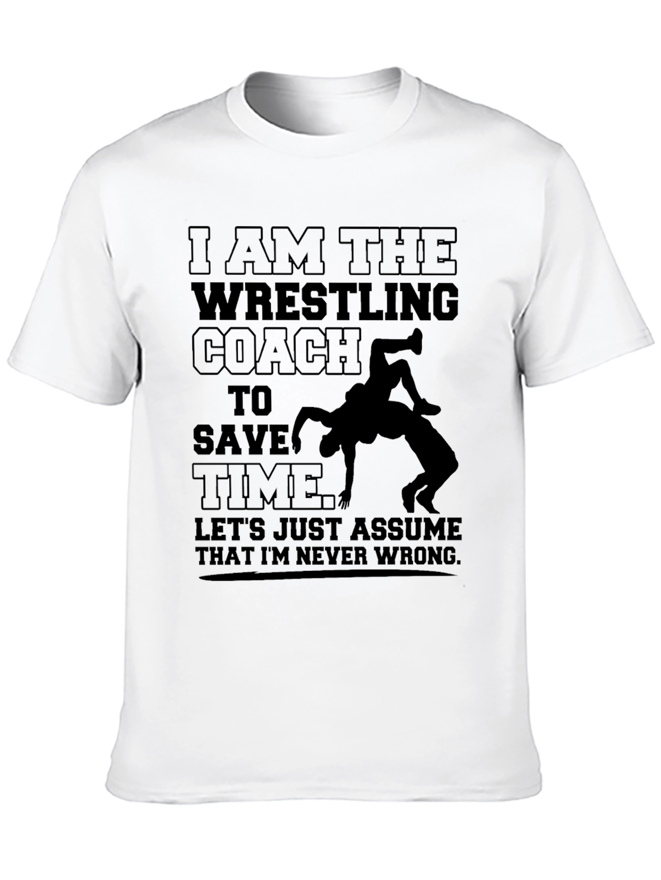 Wrestling Coach Novelty Graphic T-Shirt