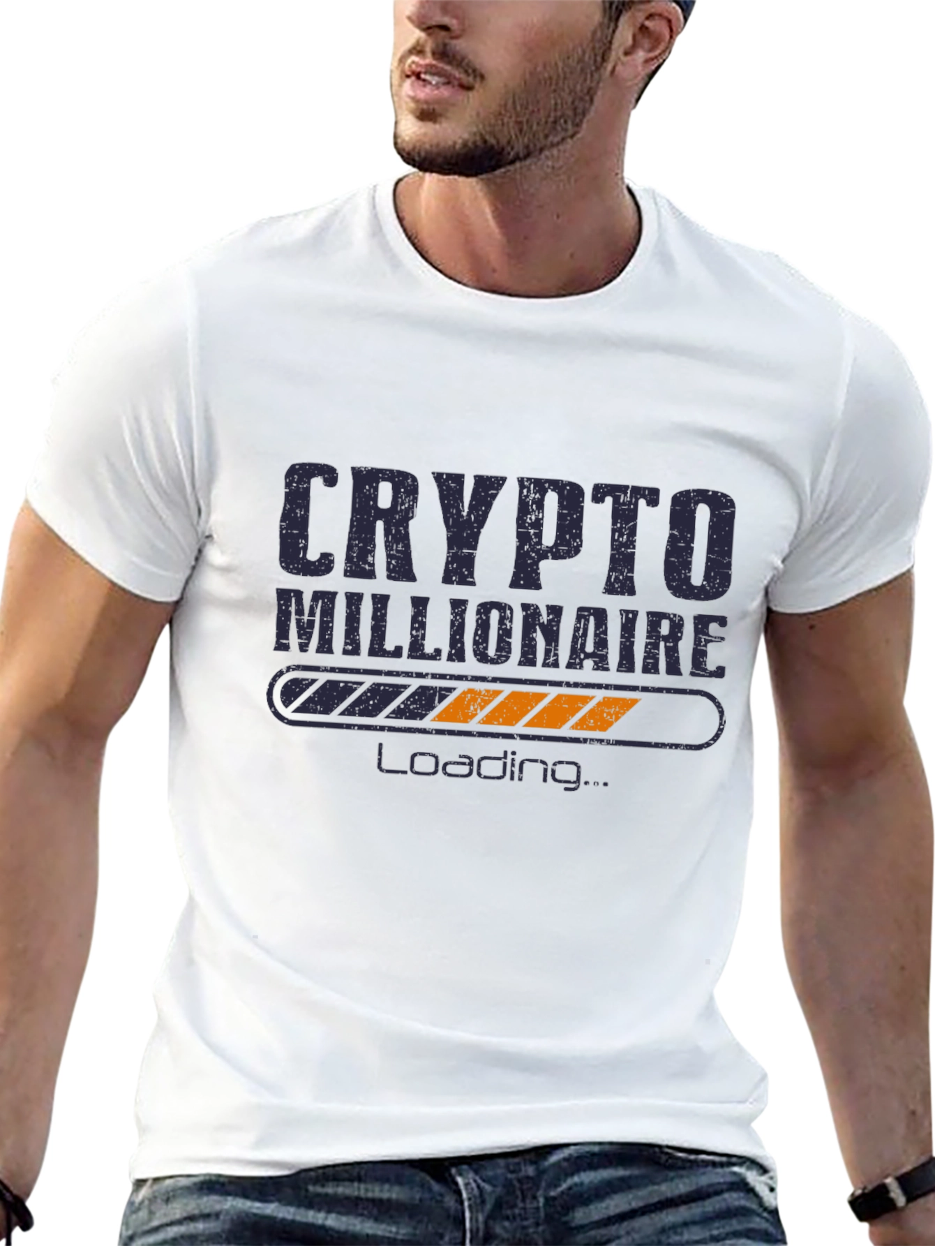 Crypto Millionaire Loading Black T-Shirt