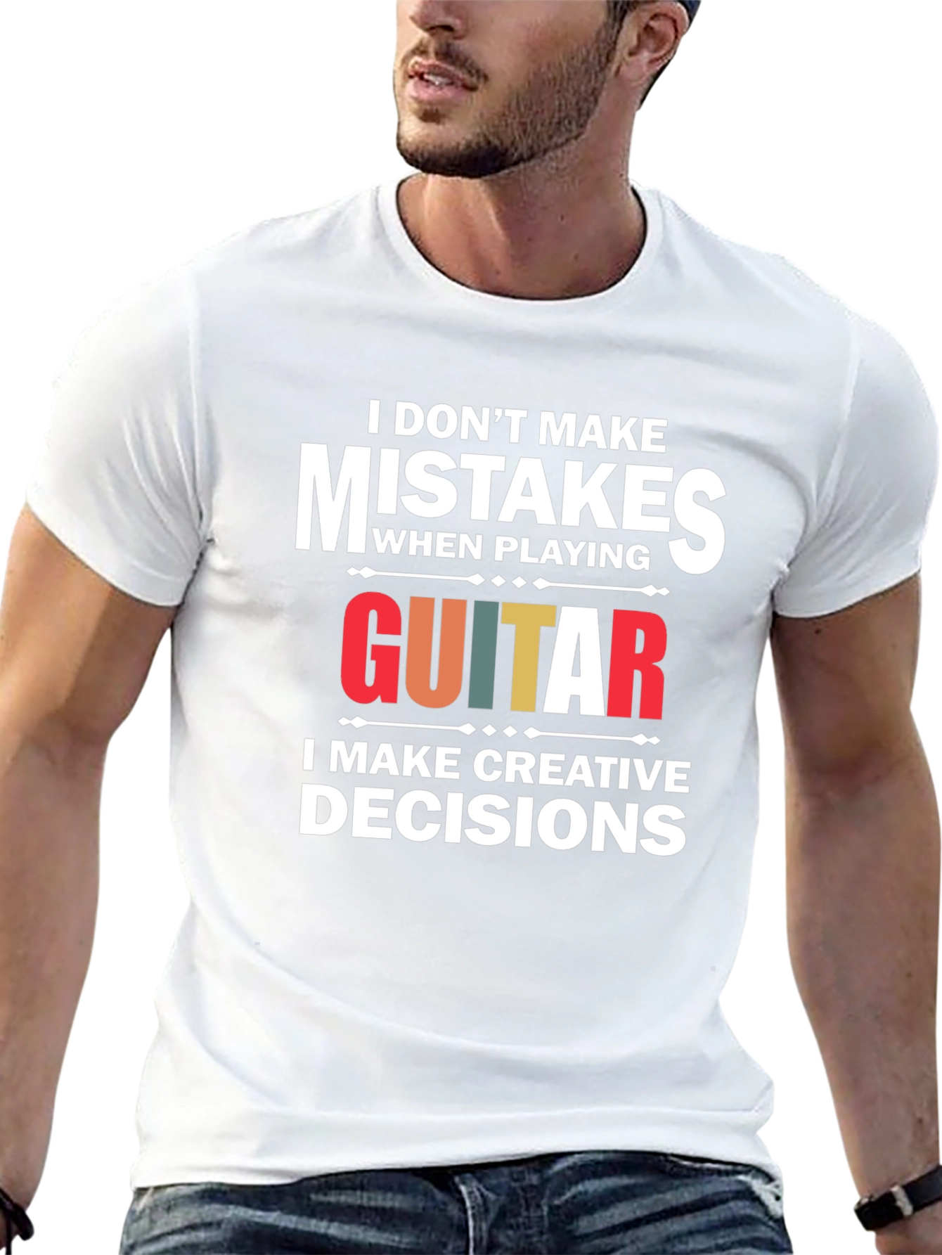 Funny Guitar T-Shirt: I Dont Make Mistakes