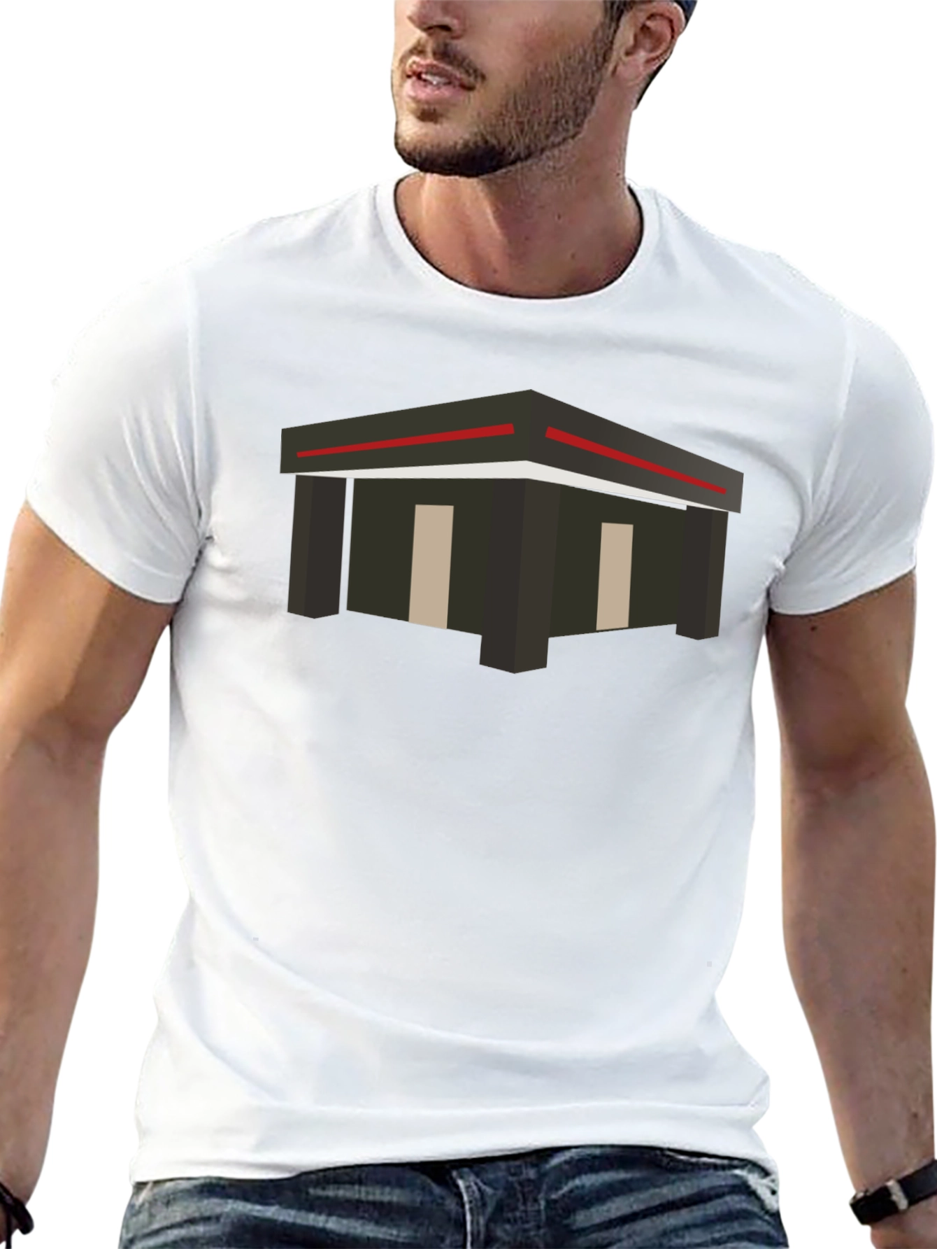 Geometric Building Graphic Tee