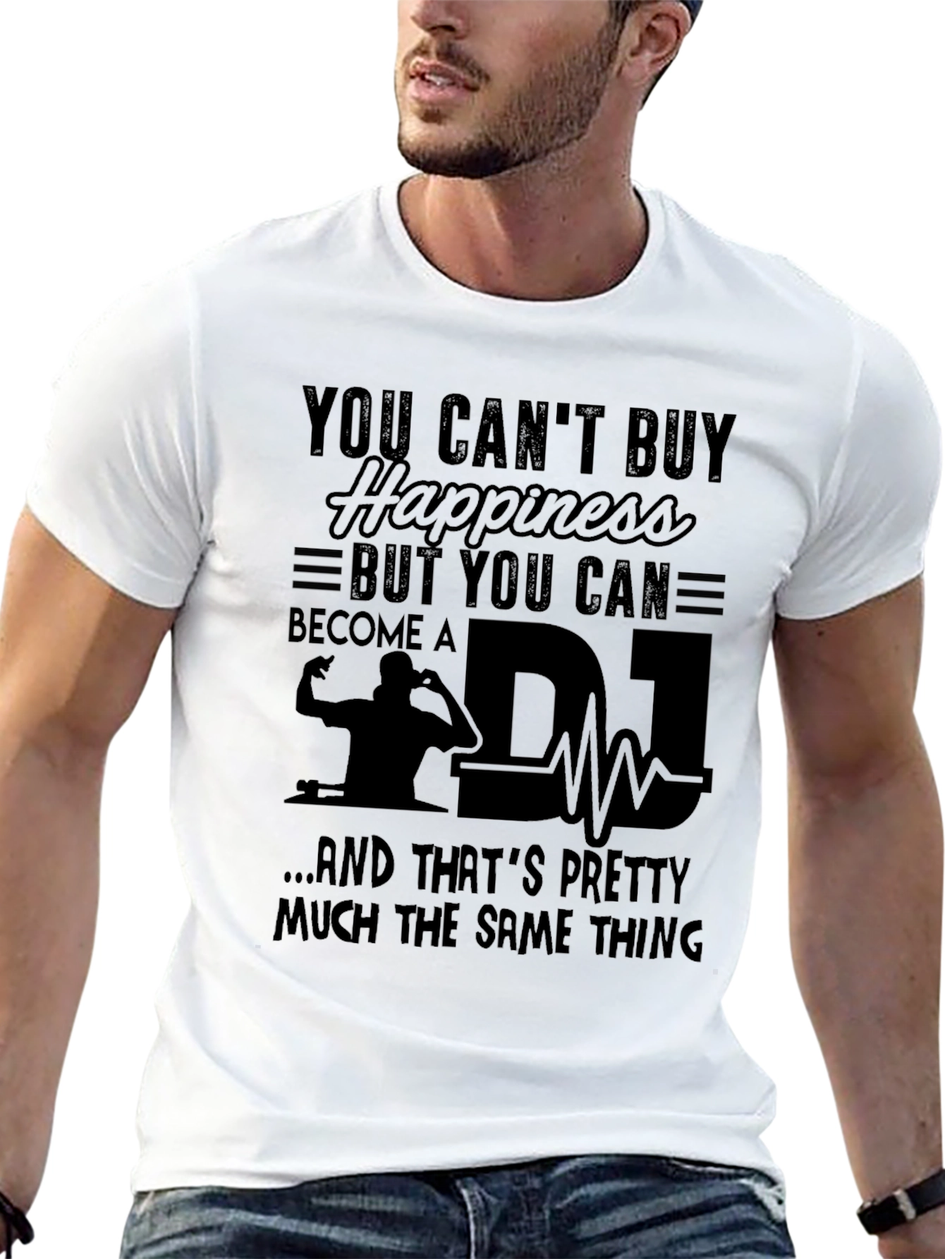 DJ Happiness T-Shirt - Music Lover Tee