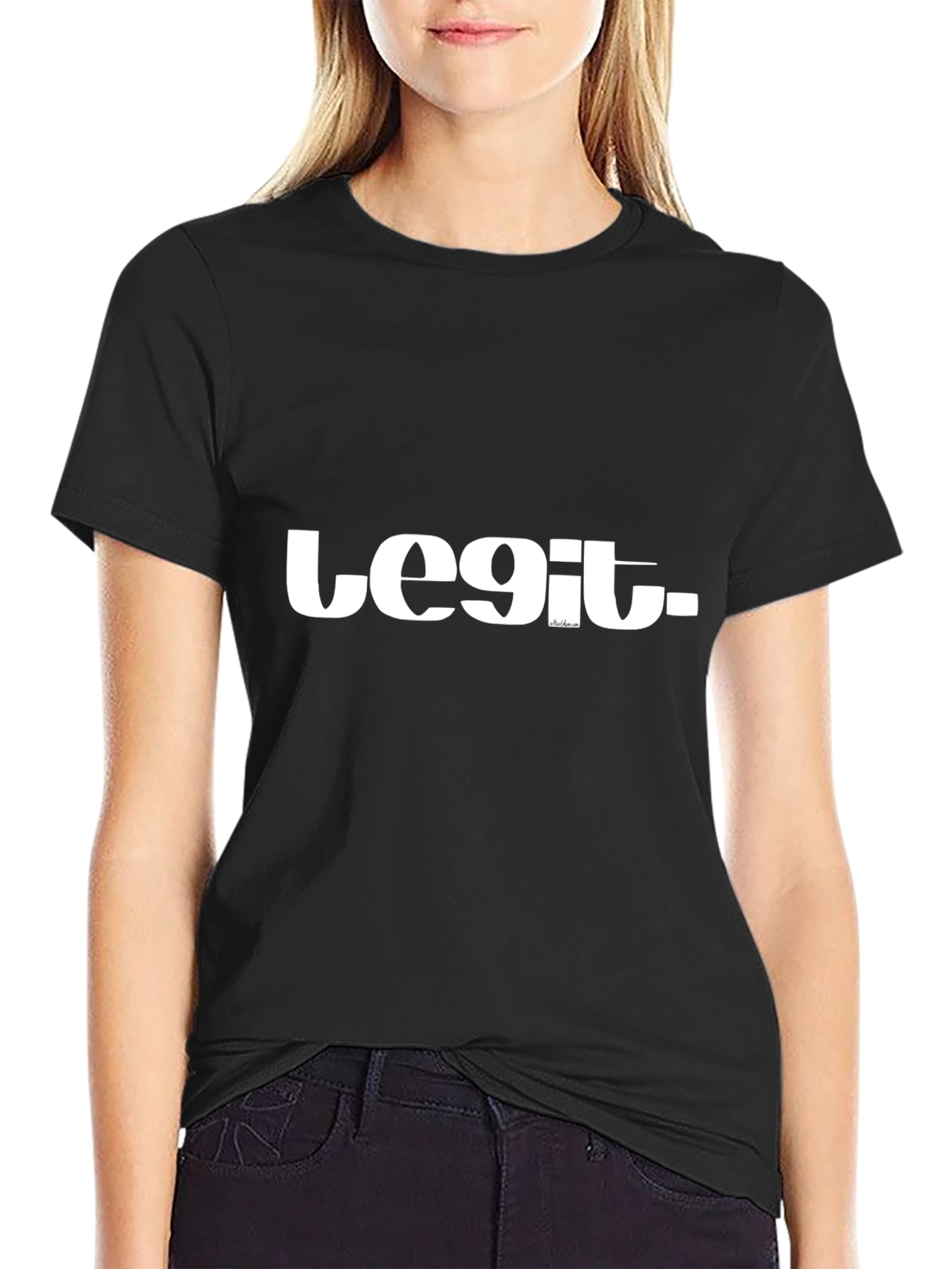 Legit Black Graphic Tee - Mens Style
