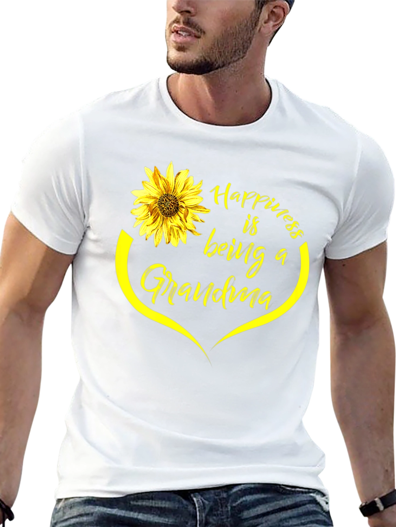 Happiness is Being a Grandma Sunflower T-Shirt