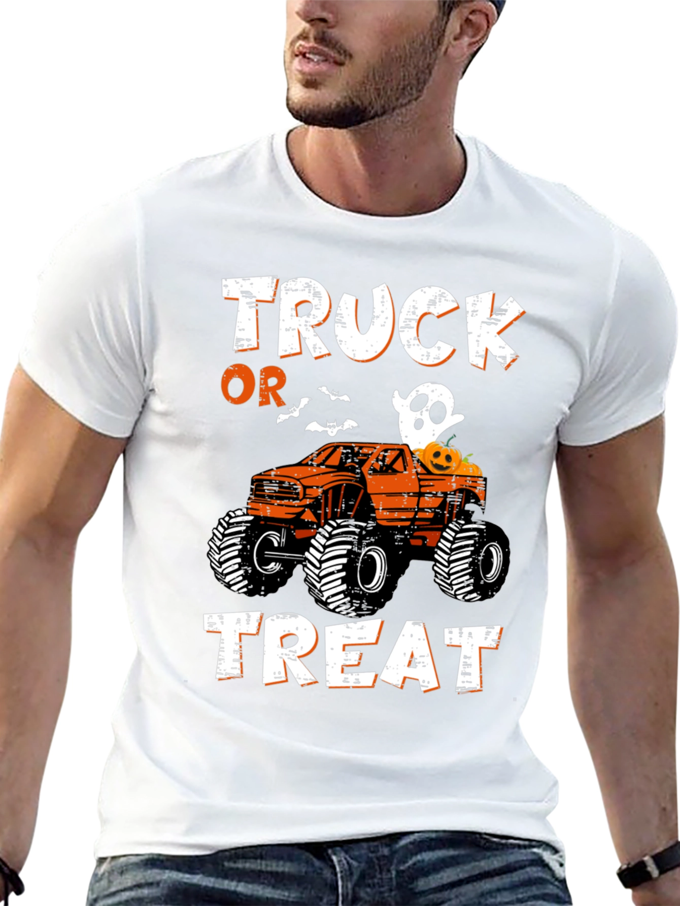 Truck Or Treat Halloween Monster Truck T-Shirt