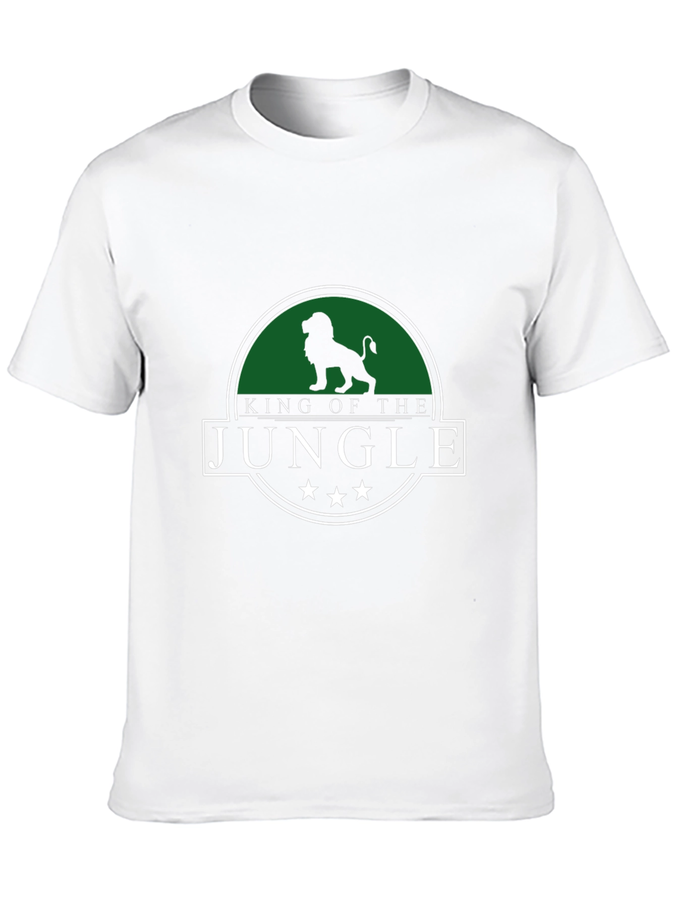 King of the Jungle Mens Black Graphic T-Shirt