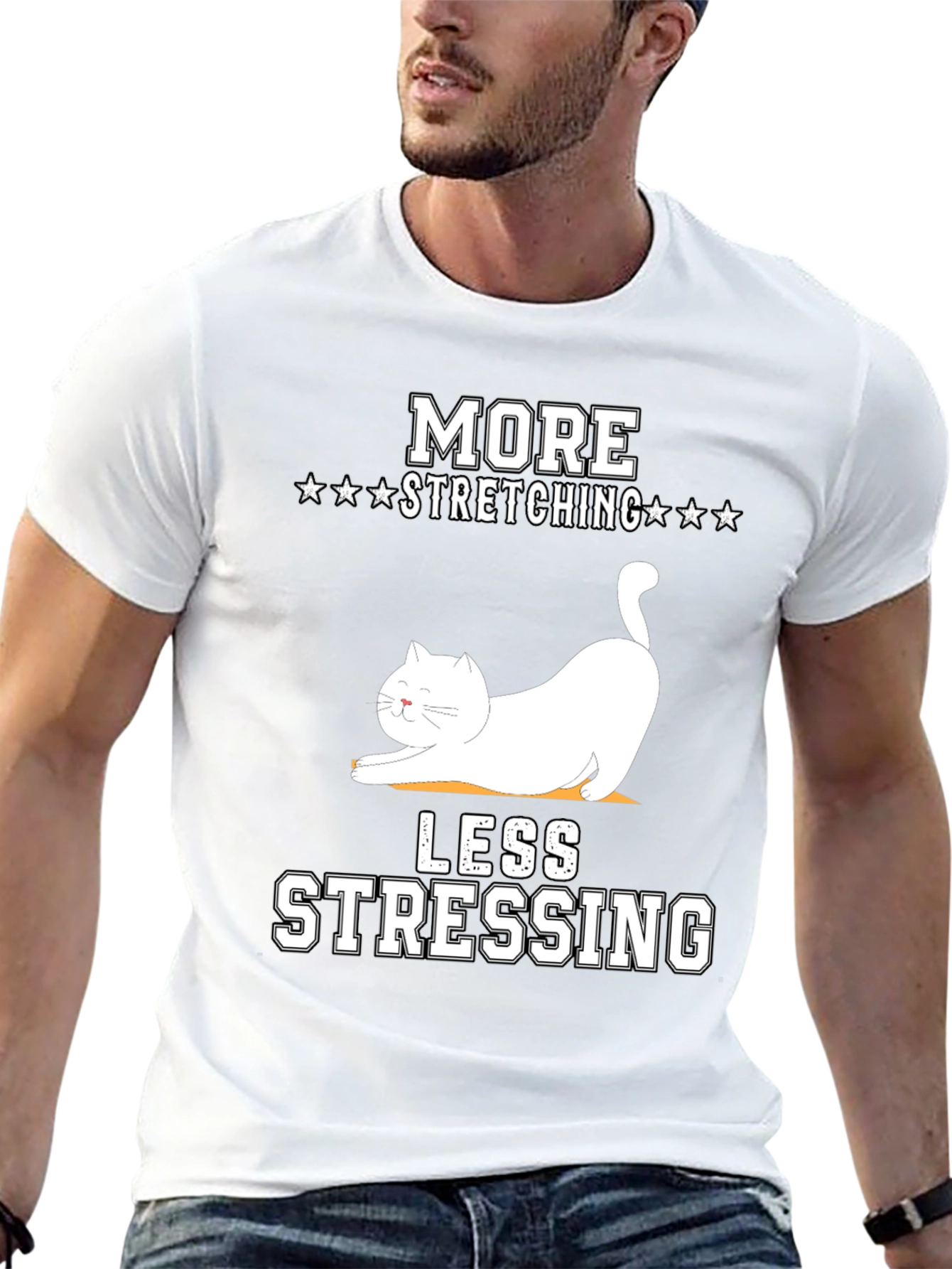 More Stretching Less Stressing T-Shirt