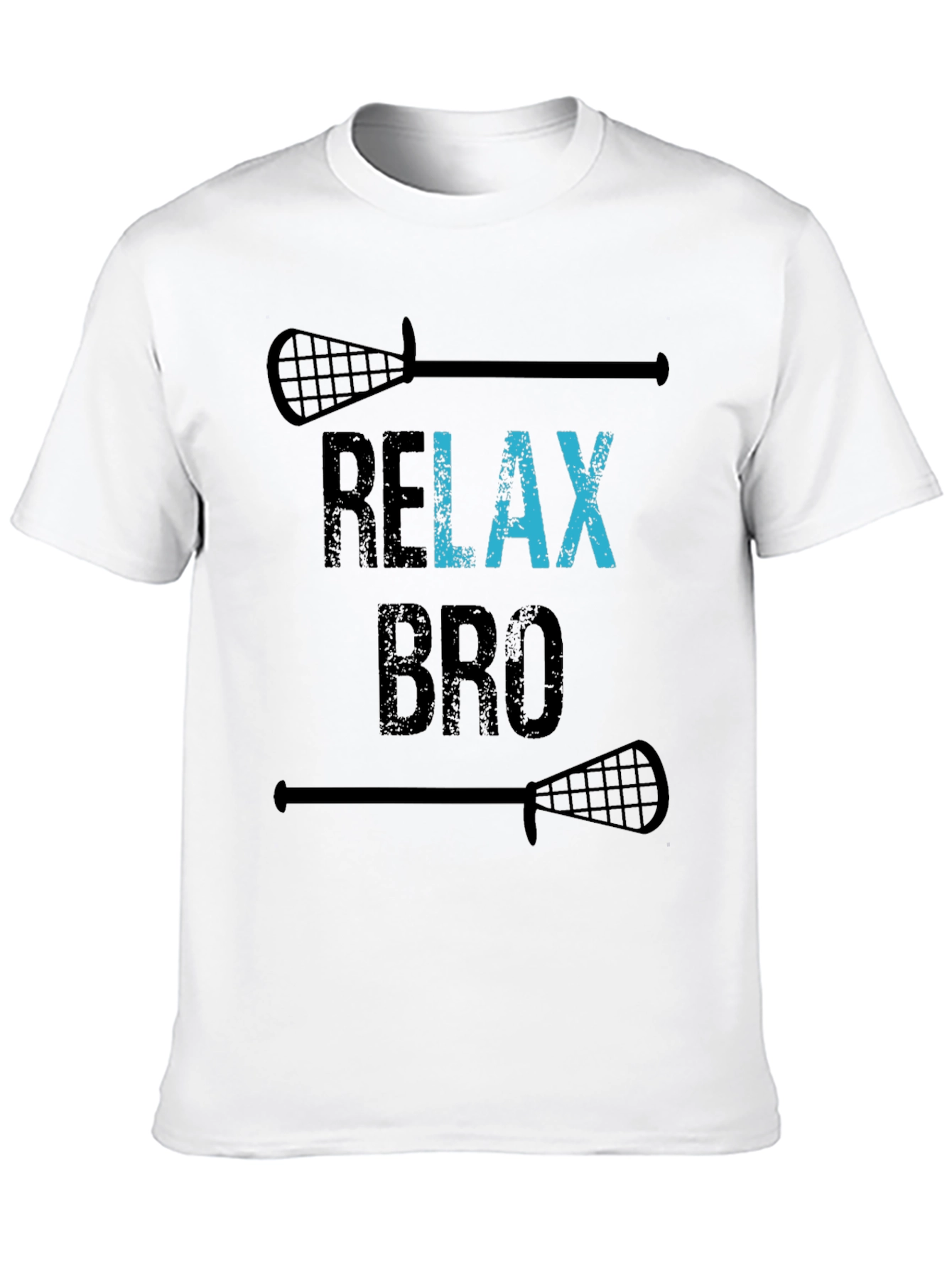 Relax Bro Lacrosse T-Shirt - Funny Graphic Tee