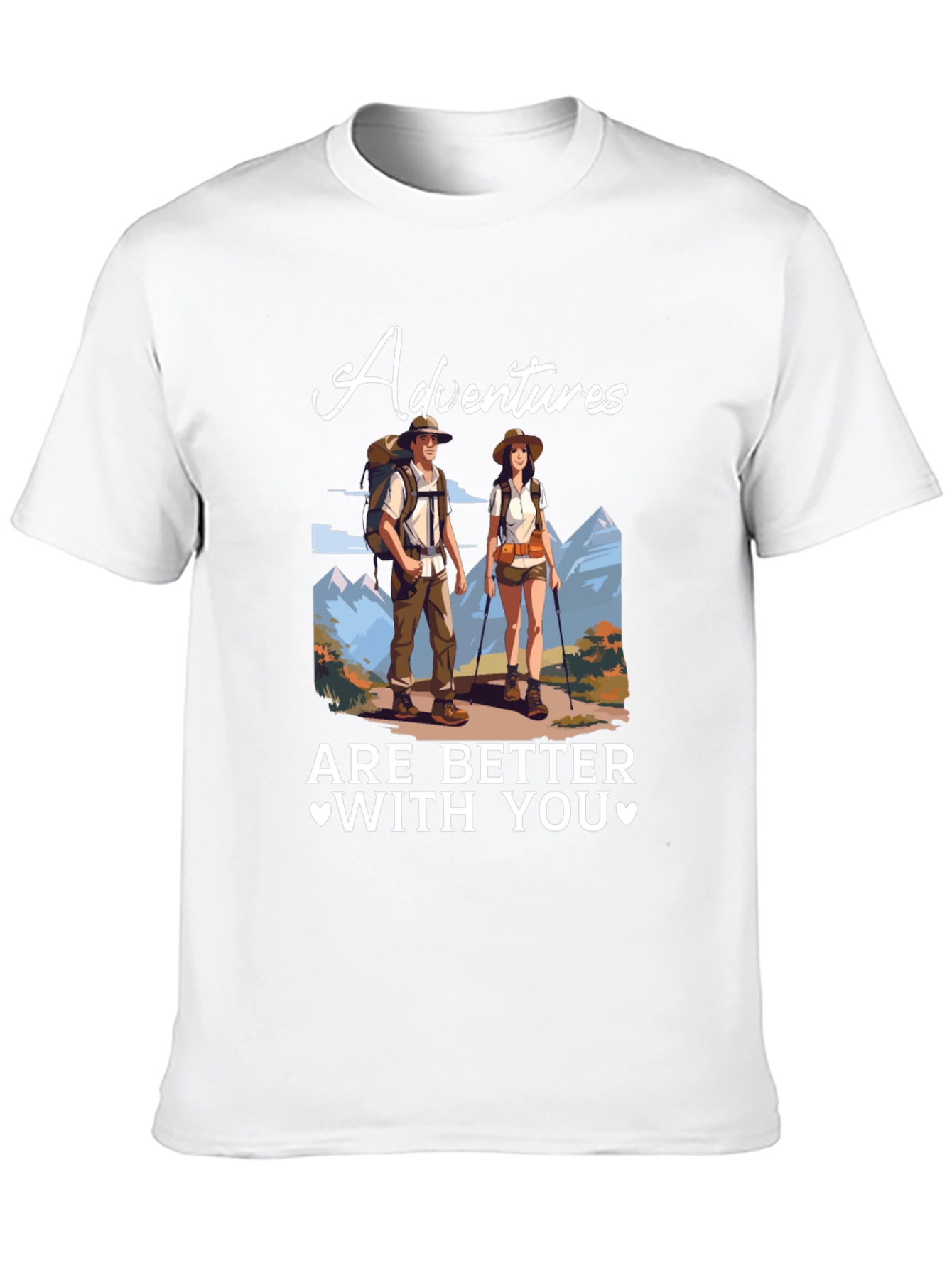 Adventure Time Tee - Couples Hiking T-Shirt