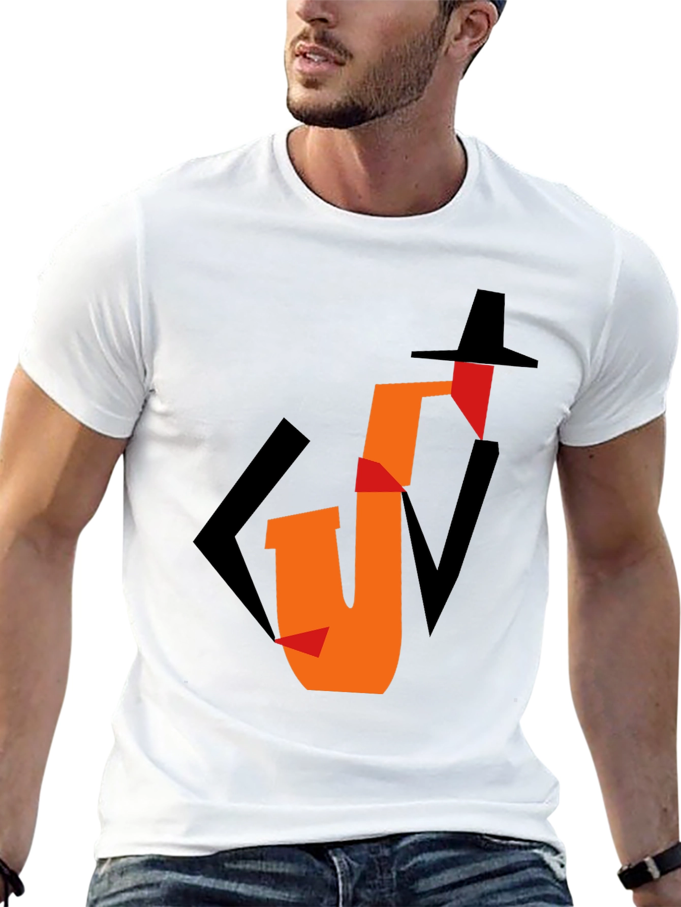Jazz Saxophone Graphic Tee - Cool Musician T-Shirt
