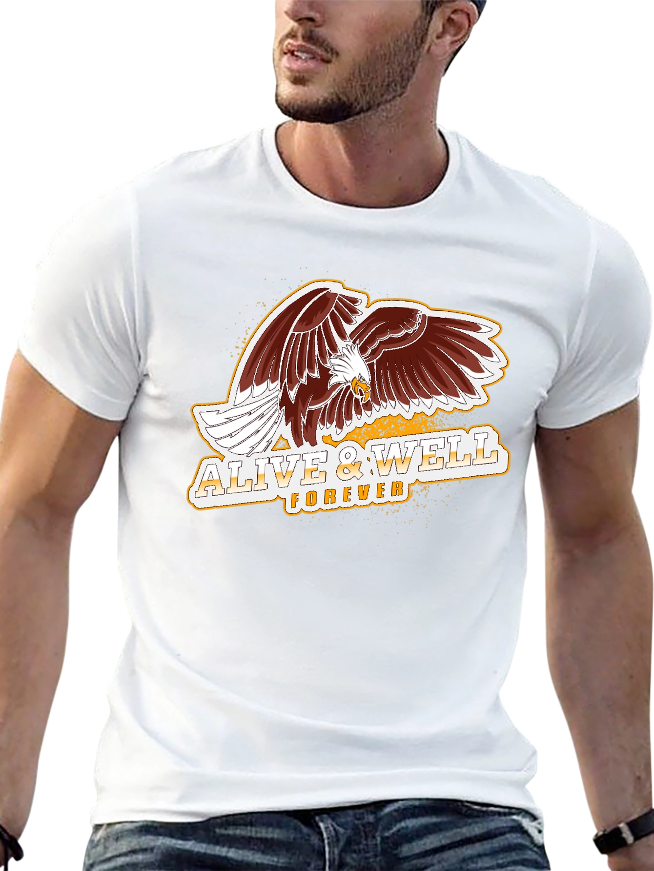 Alive & Well Forever Eagle Graphic T-Shirt