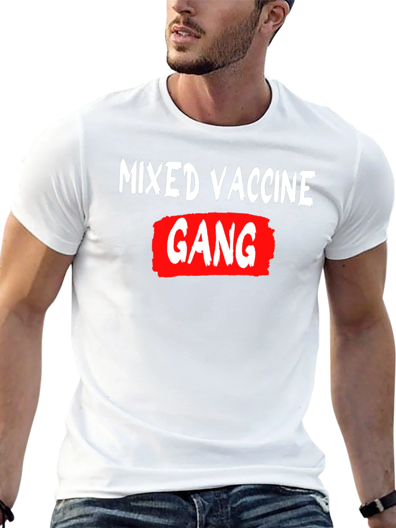 Mixed Vaccine Gang Graphic T-Shirt