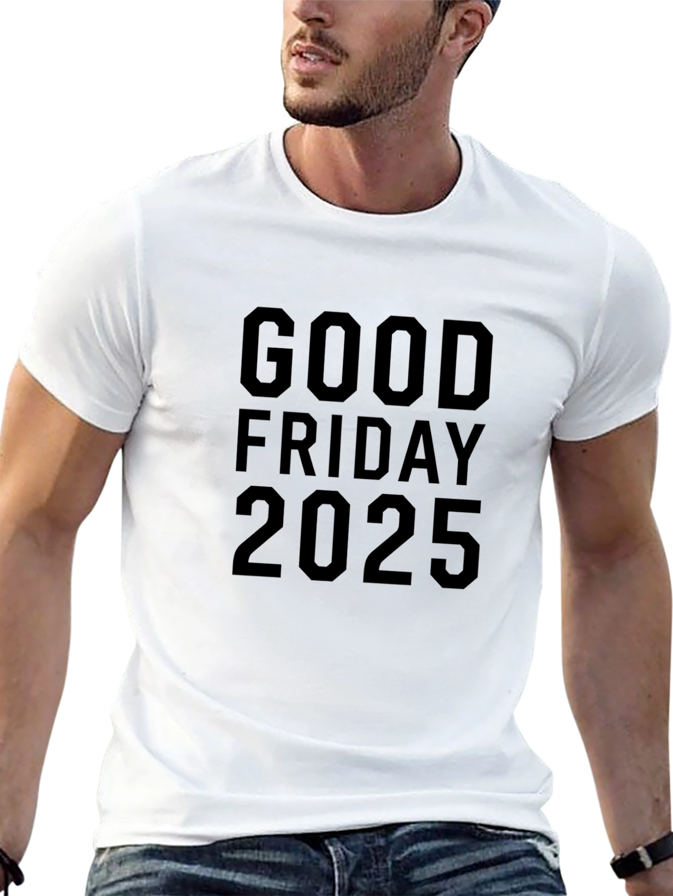Good Friday 2025 Graphic Tee - Unisex Black T-Shirt